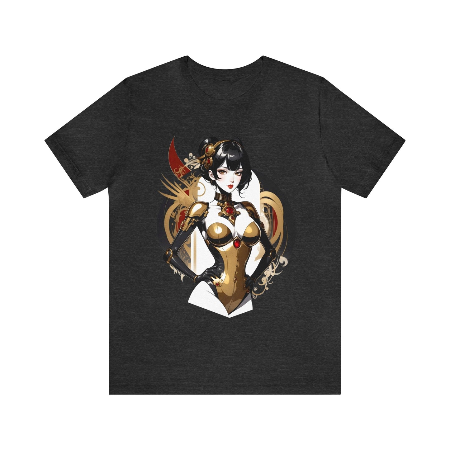 Kǎtōng Piàn - Mecha Girl Collection - Olivia - Unisex Jersey Short Sleeve Tee Printify