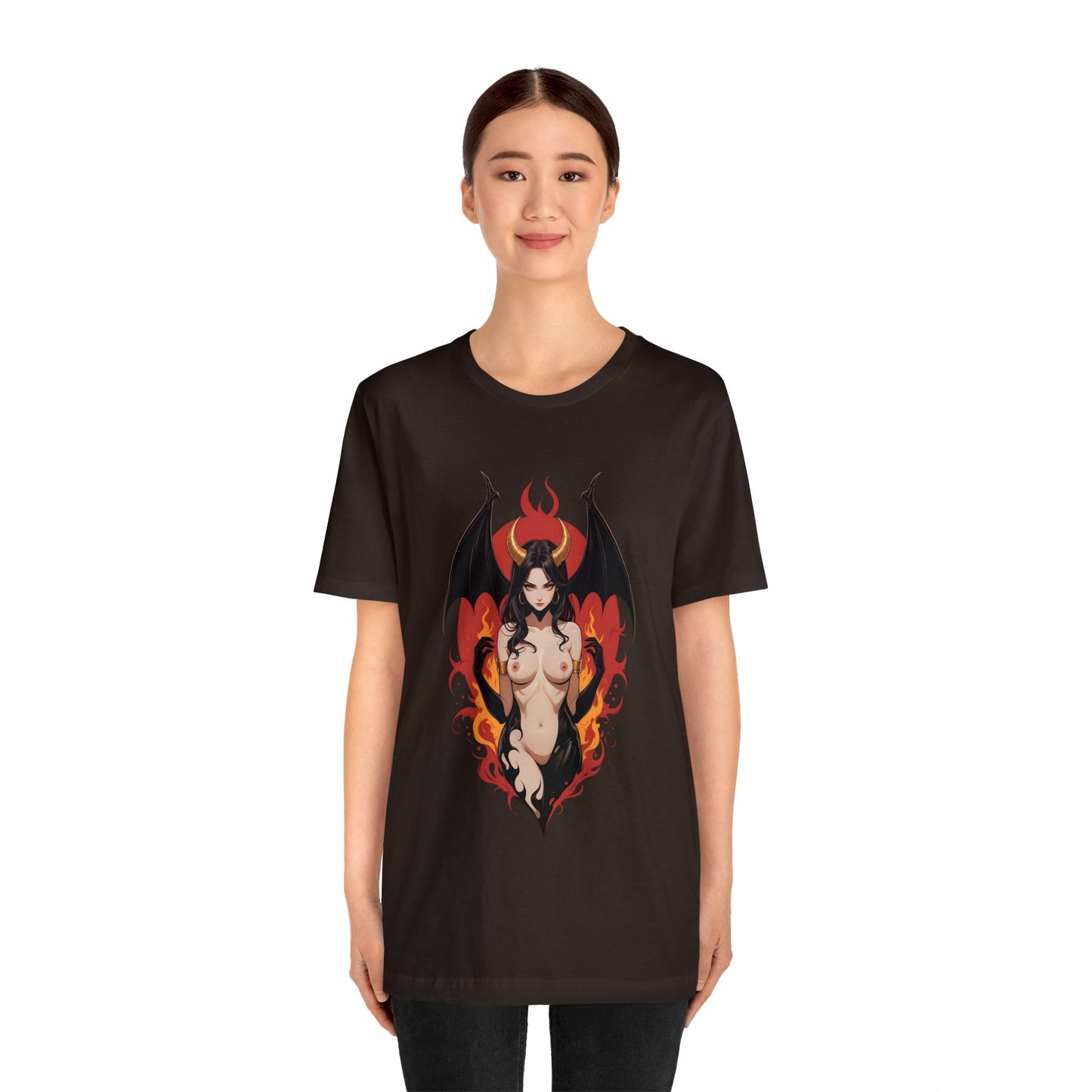 Kǎtōng Piàn - Devil Woman Collection - Devany - Unisex Jersey Short Sleeve Tee Printify
