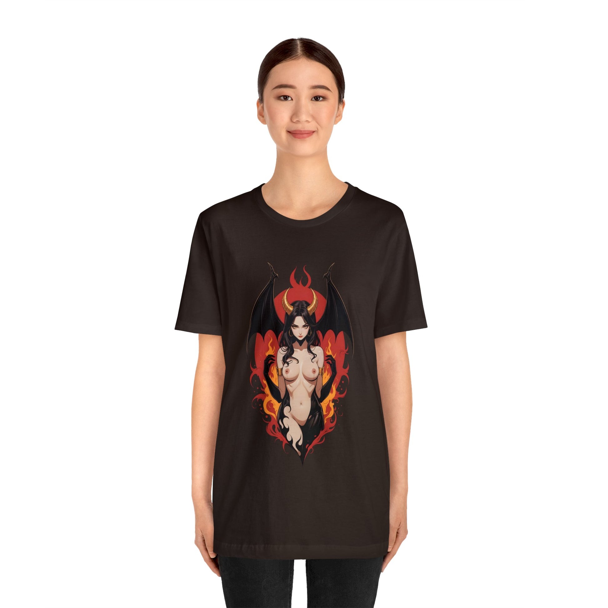 Kǎtōng Piàn - Devil Woman Collection - Devany - Unisex Jersey Short Sleeve Tee Printify