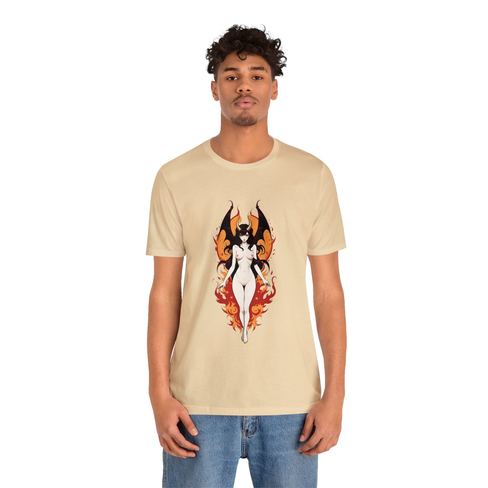 Kǎtōng Piàn - Devil Woman Collection - Akuji - Unisex Jersey Short Sleeve Tee Printify