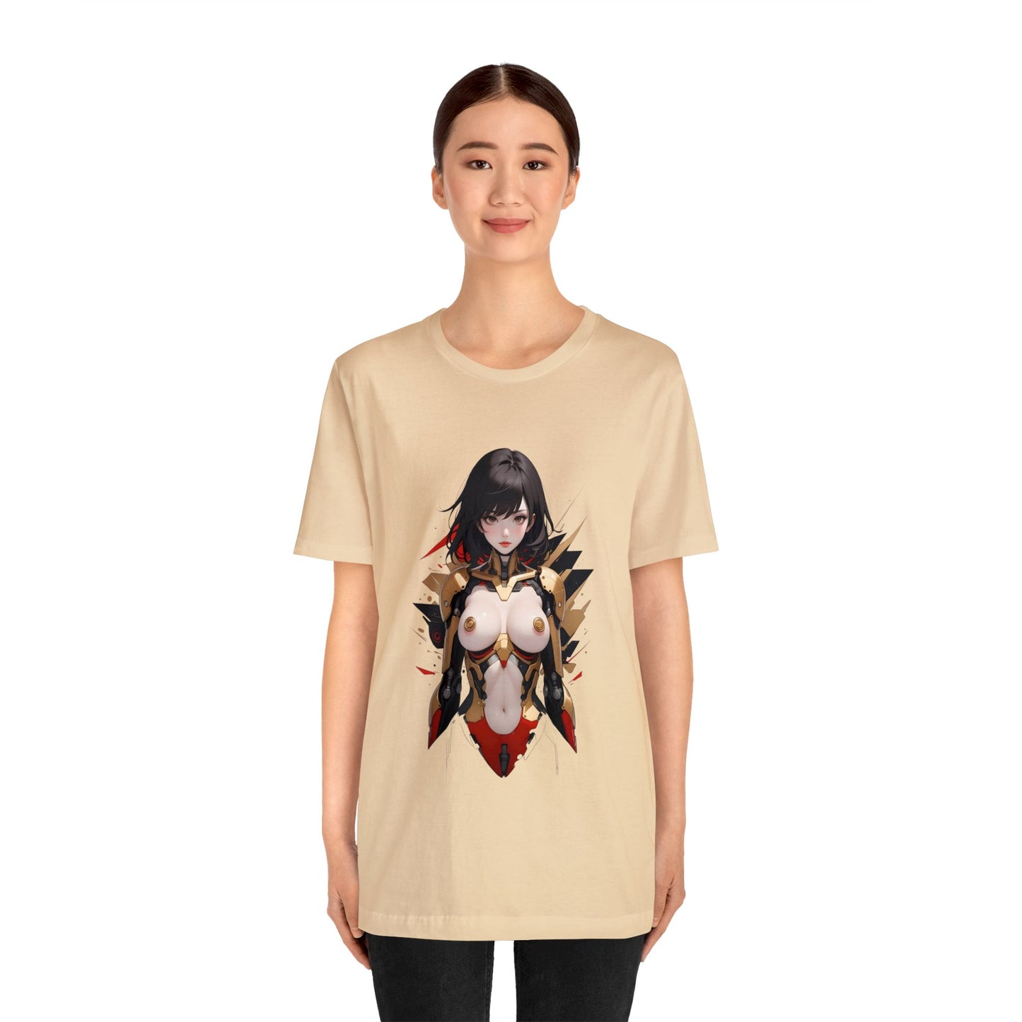 Kǎtōng Piàn - Mecha Girl Collection - Anna - Unisex Jersey Short Sleeve Tee Printify