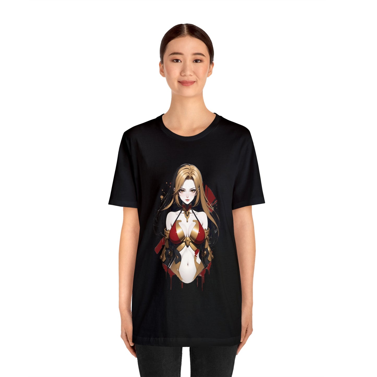 Kǎtōng Piàn - Mecha Girl Collection - Emma - Unisex Jersey Short Sleeve Tee Printify