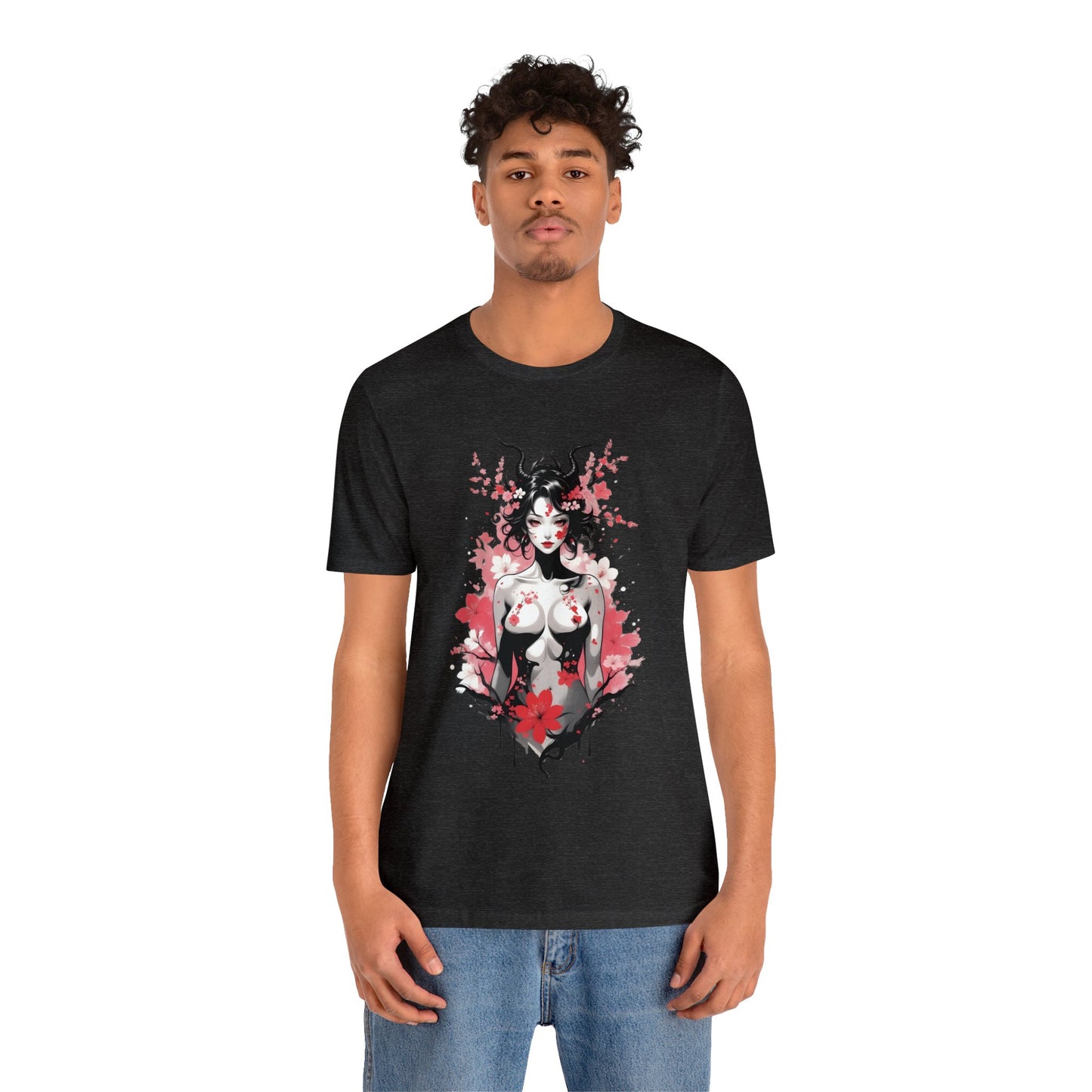 Kǎtōng Piàn - Oni Collection - Hannya - Unisex Jersey Short Sleeve Tee Printify