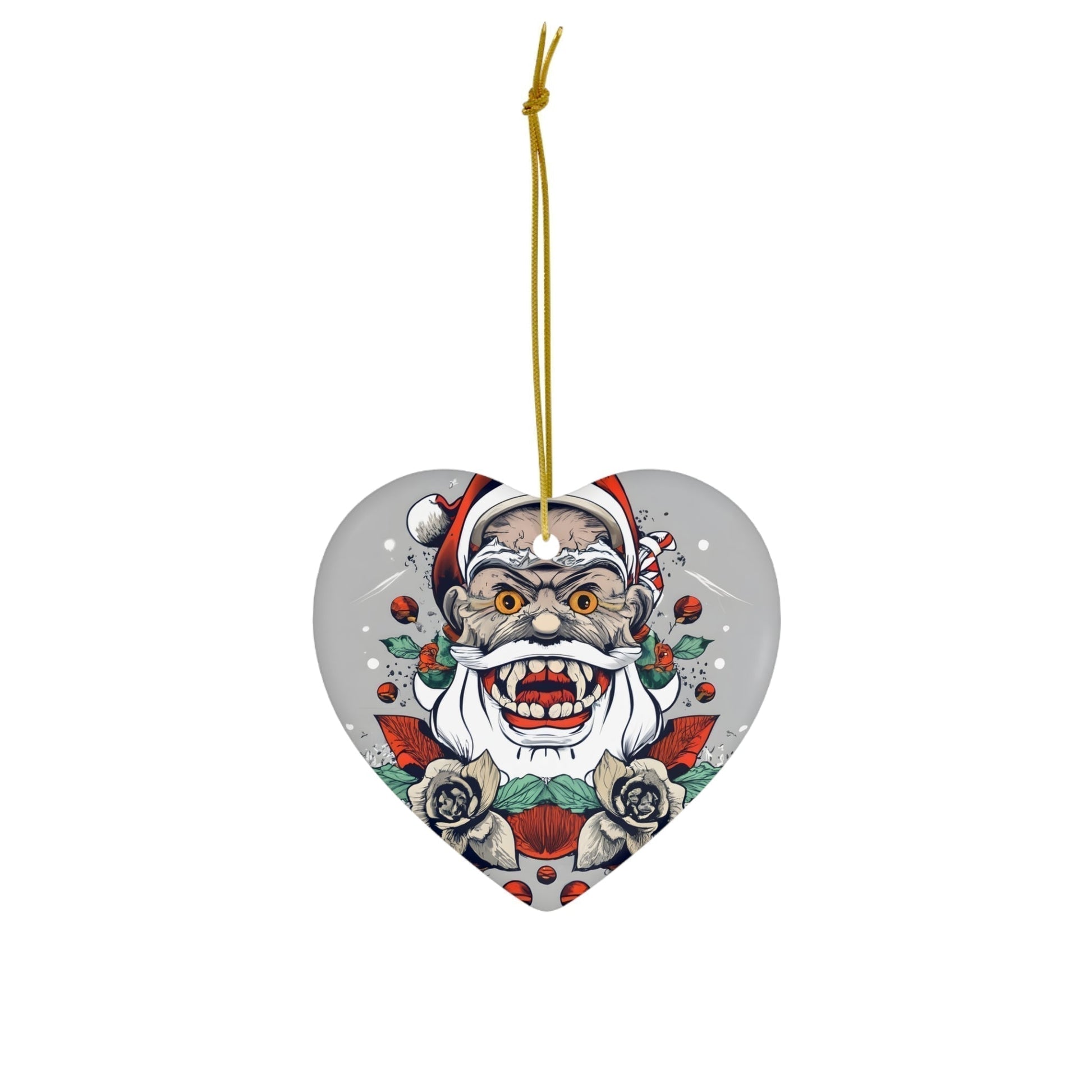 Dark Kult Bad Santa Ceramic Ornament, 4 Shapes Verdine Daniels