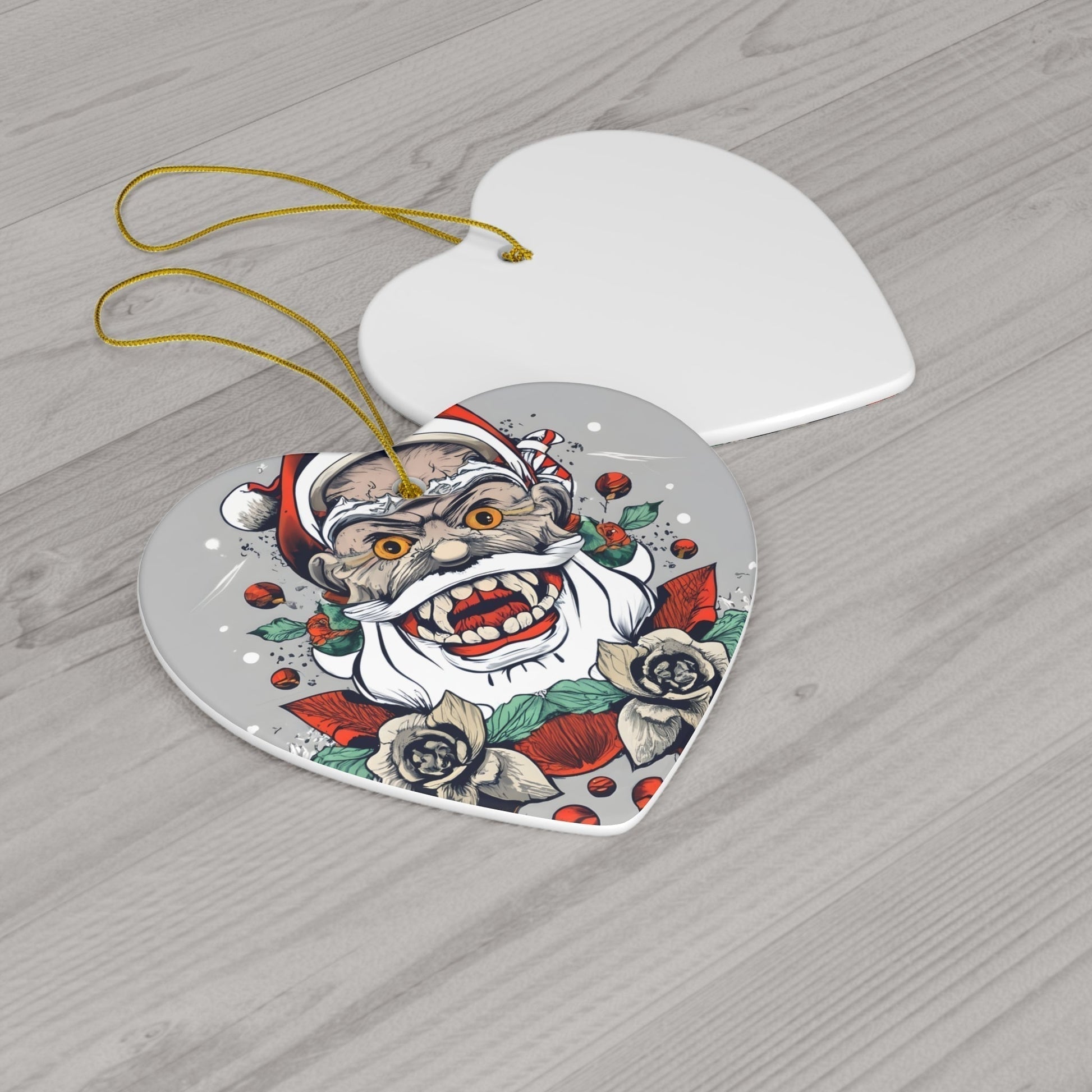 Dark Kult Bad Santa Ceramic Ornament, 4 Shapes Verdine Daniels
