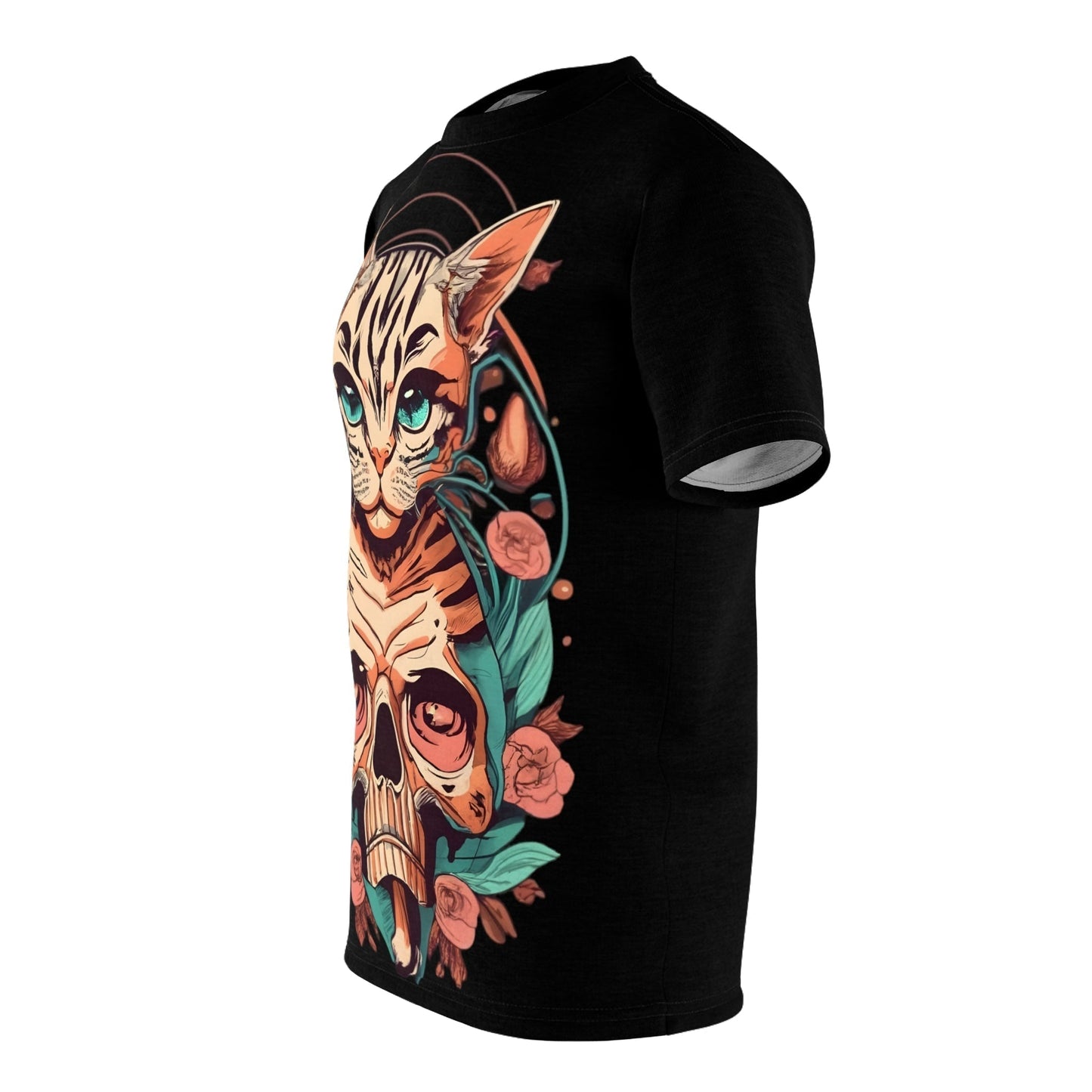 Dark Kult Death Cat Unisex Cut & Sew Tee Verdine Daniels