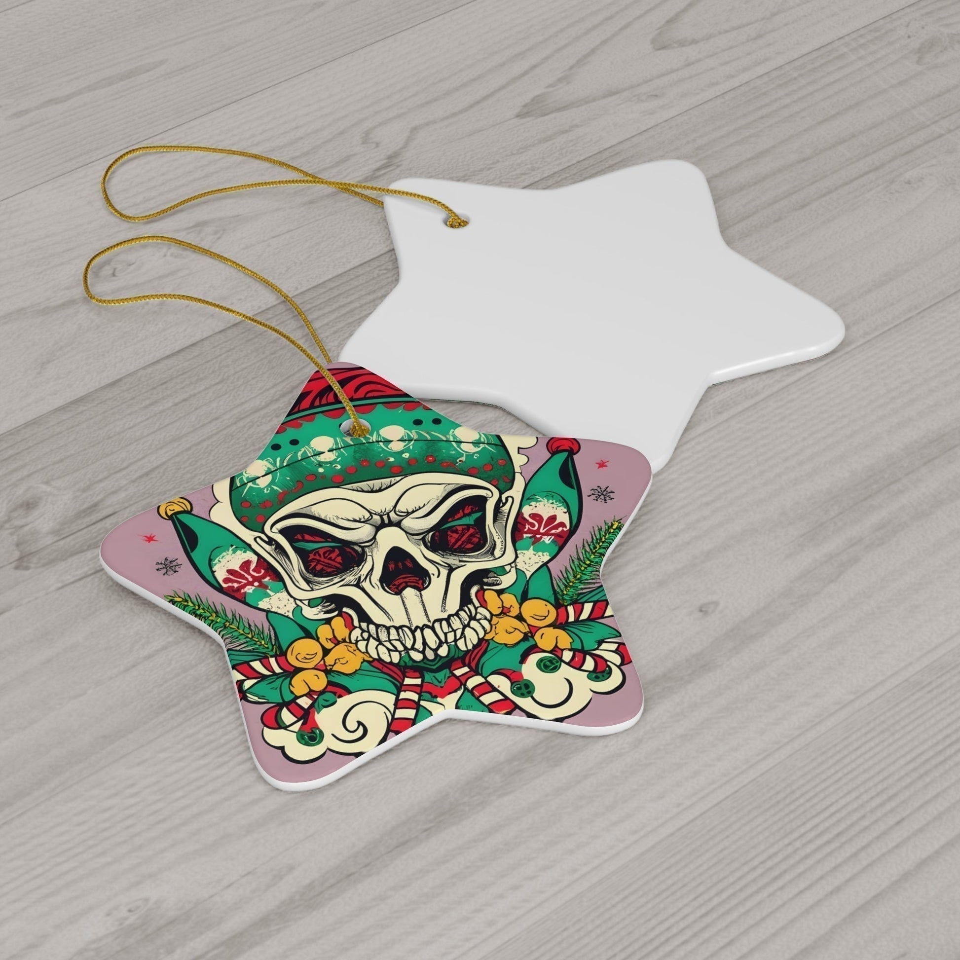 Dark Kult Evil Elf Ceramic Ornament, 4 Shapes Verdine Daniels