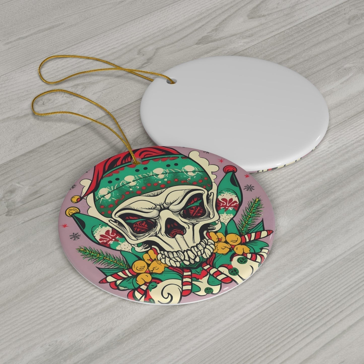 Dark Kult Evil Elf Ceramic Ornament, 4 Shapes Verdine Daniels