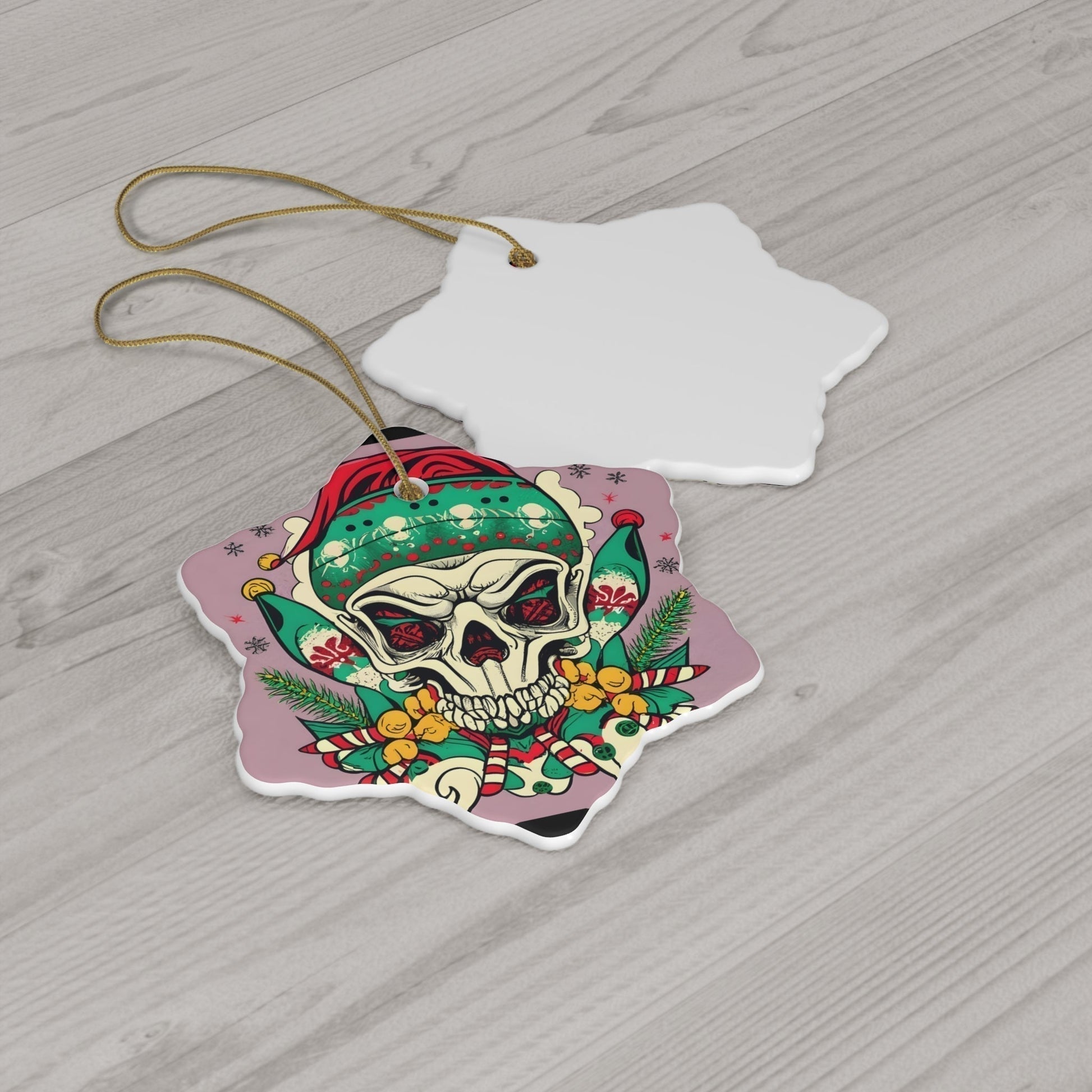 Dark Kult Evil Elf Ceramic Ornament, 4 Shapes Verdine Daniels