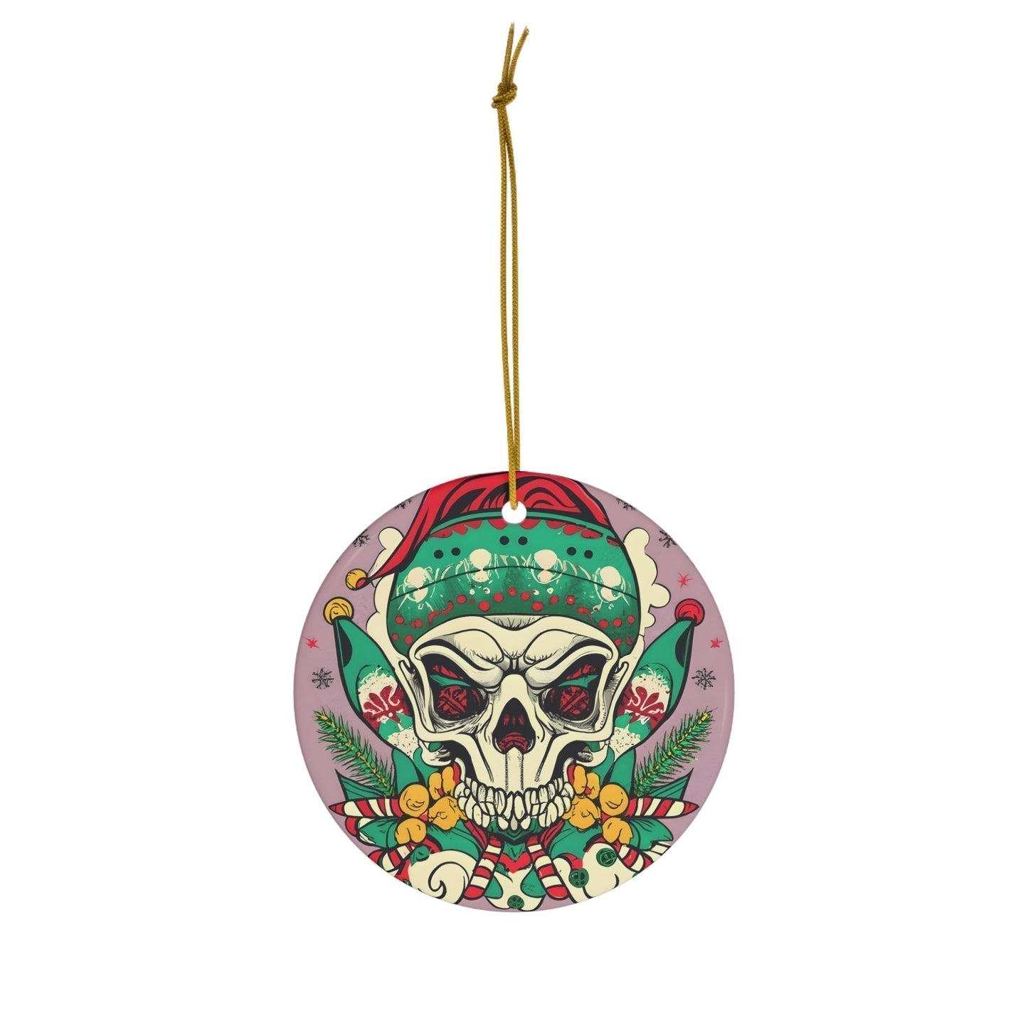 Dark Kult Evil Elf Ceramic Ornament, 4 Shapes Verdine Daniels