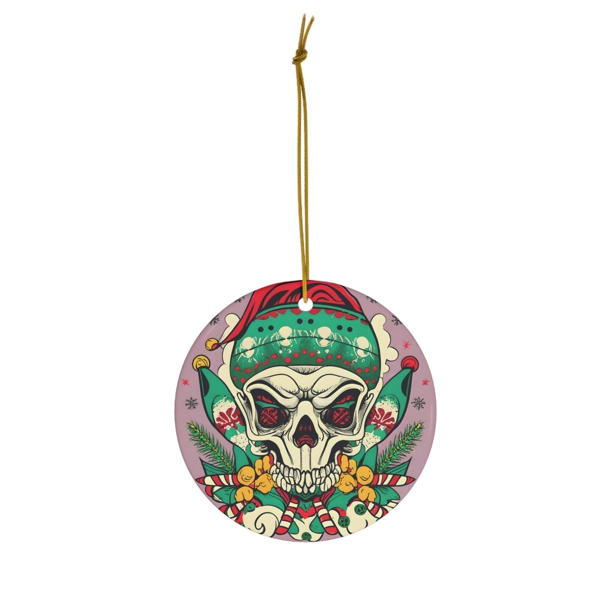Dark Kult Evil Elf Ceramic Ornament, 4 Shapes Verdine Daniels