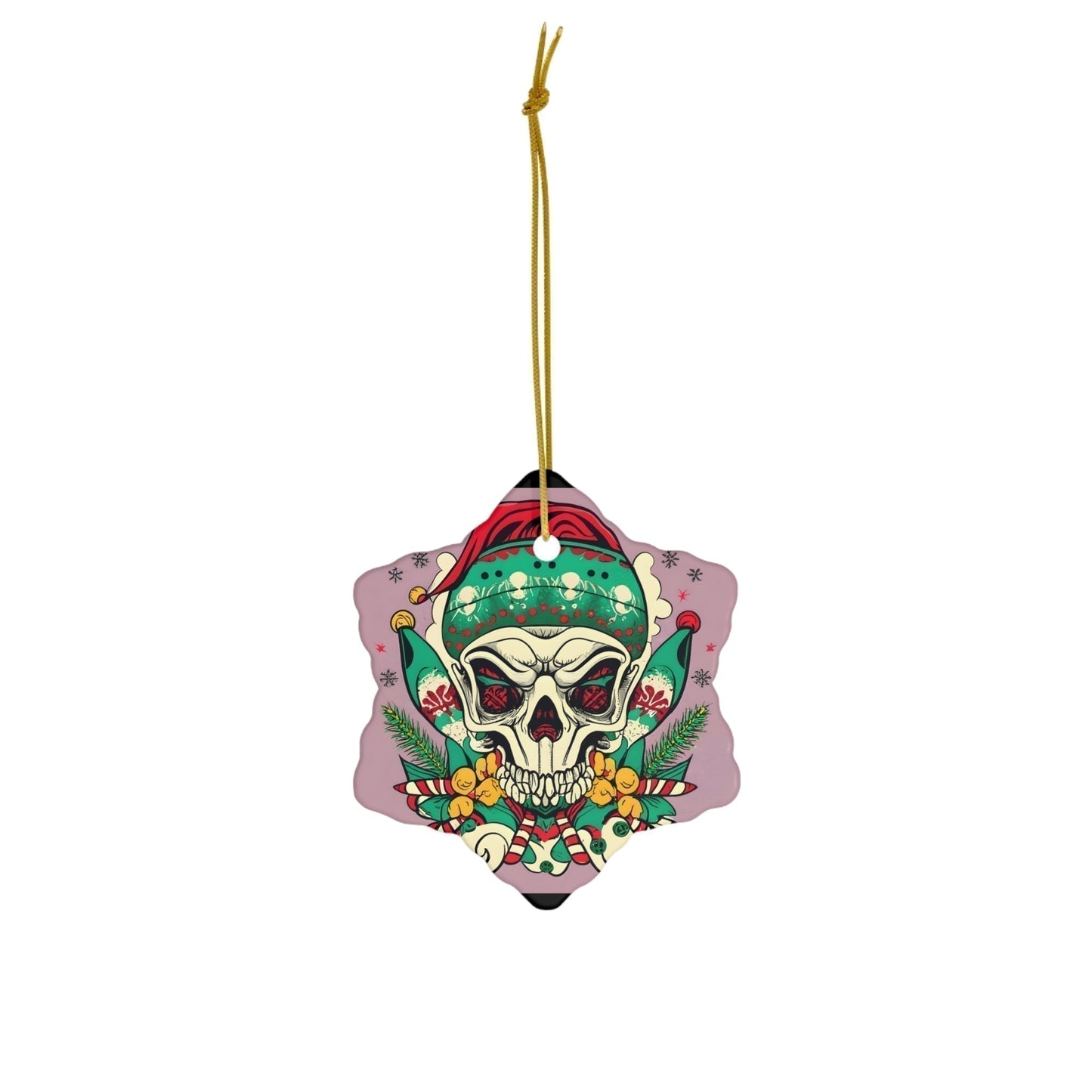 Dark Kult Evil Elf Ceramic Ornament, 4 Shapes Verdine Daniels