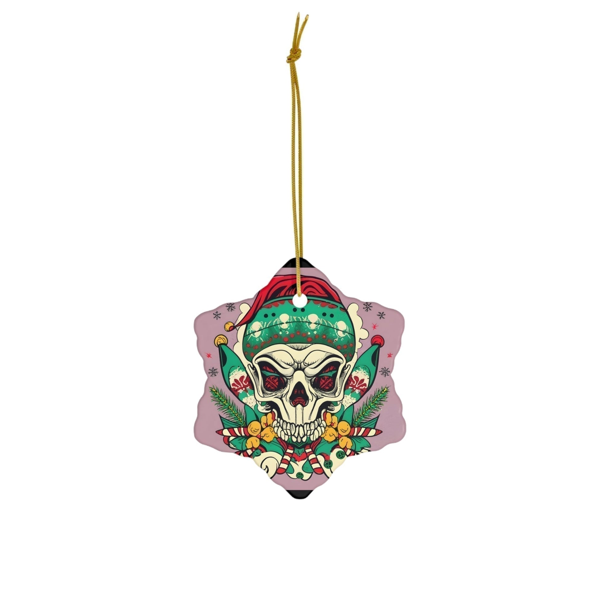 Dark Kult Evil Elf Ceramic Ornament, 4 Shapes Verdine Daniels