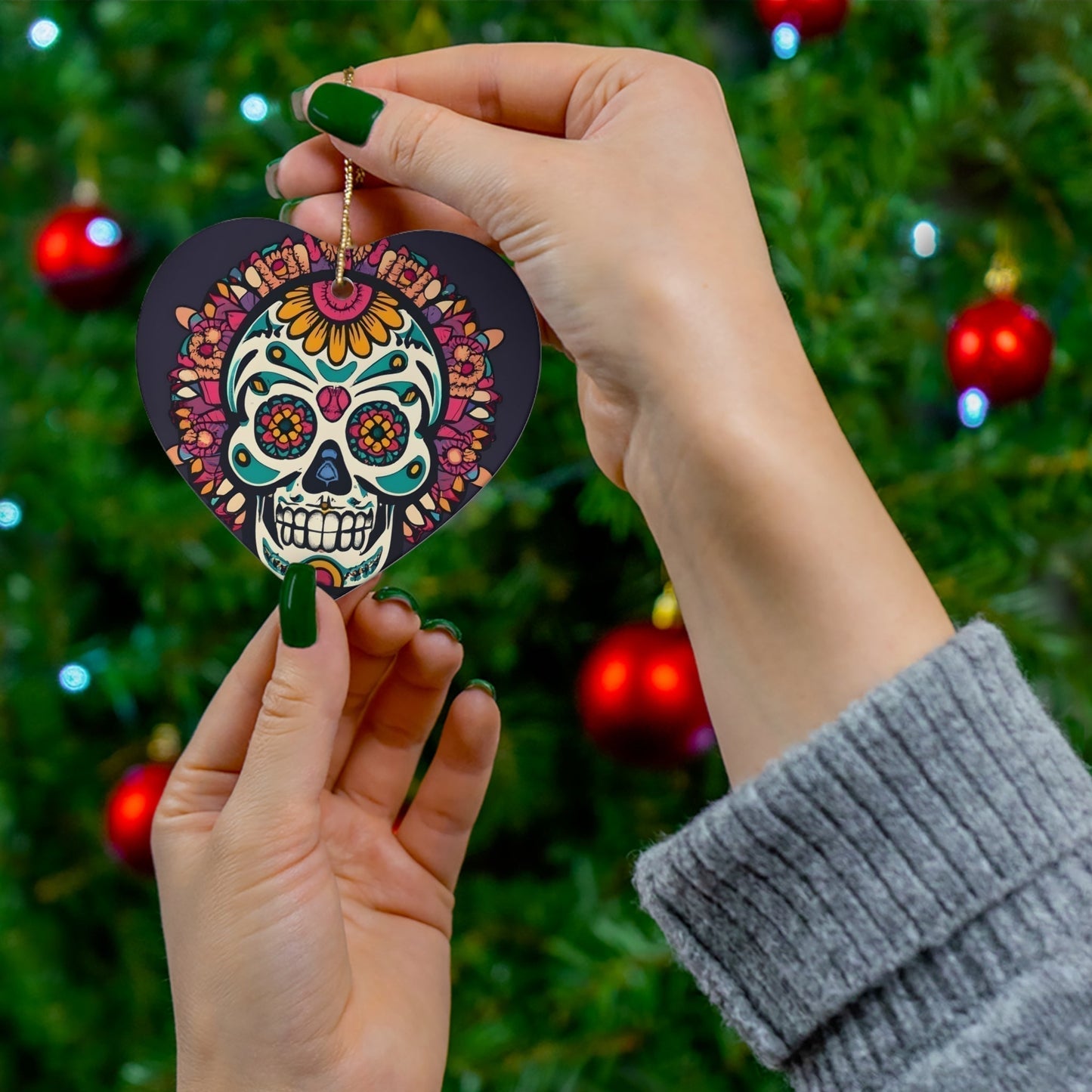 Dark Kult Mal Muerto Ceramic Ornament, 4 Shapes Verdine Daniels