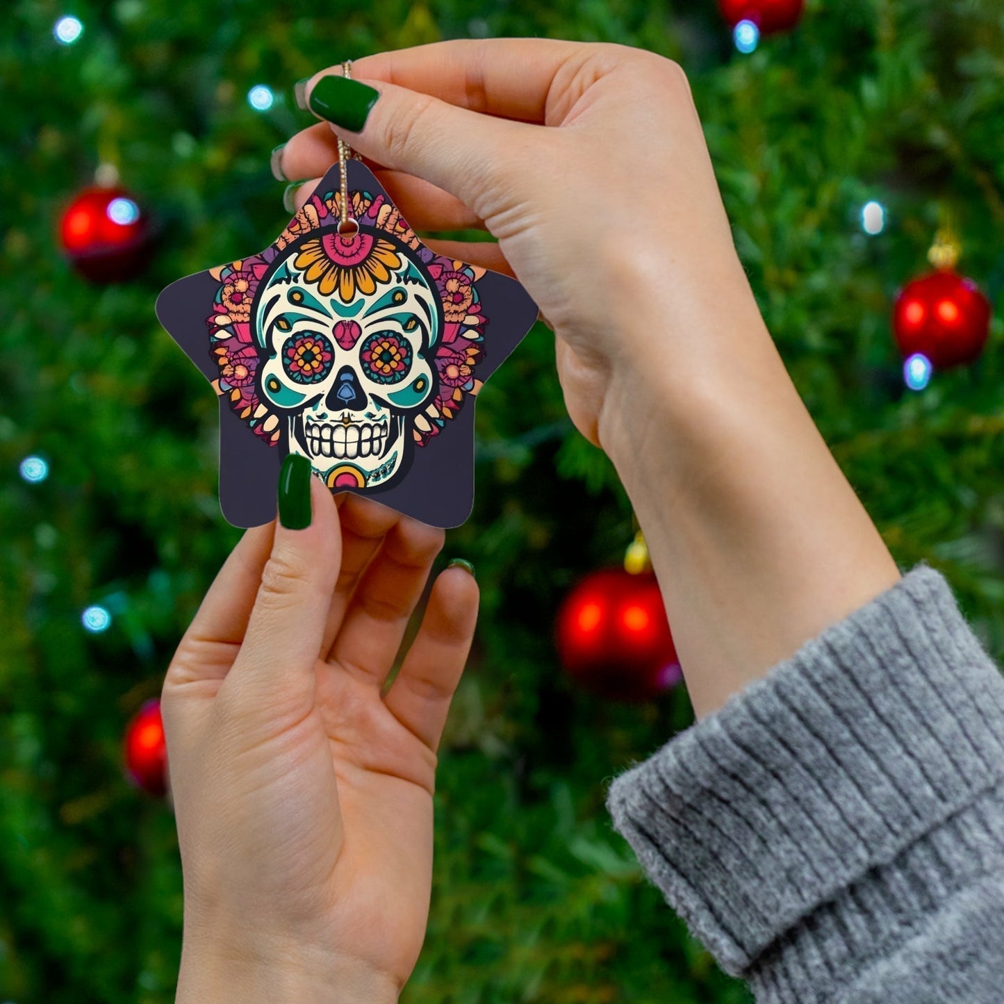 Dark Kult Mal Muerto Ceramic Ornament, 4 Shapes Verdine Daniels