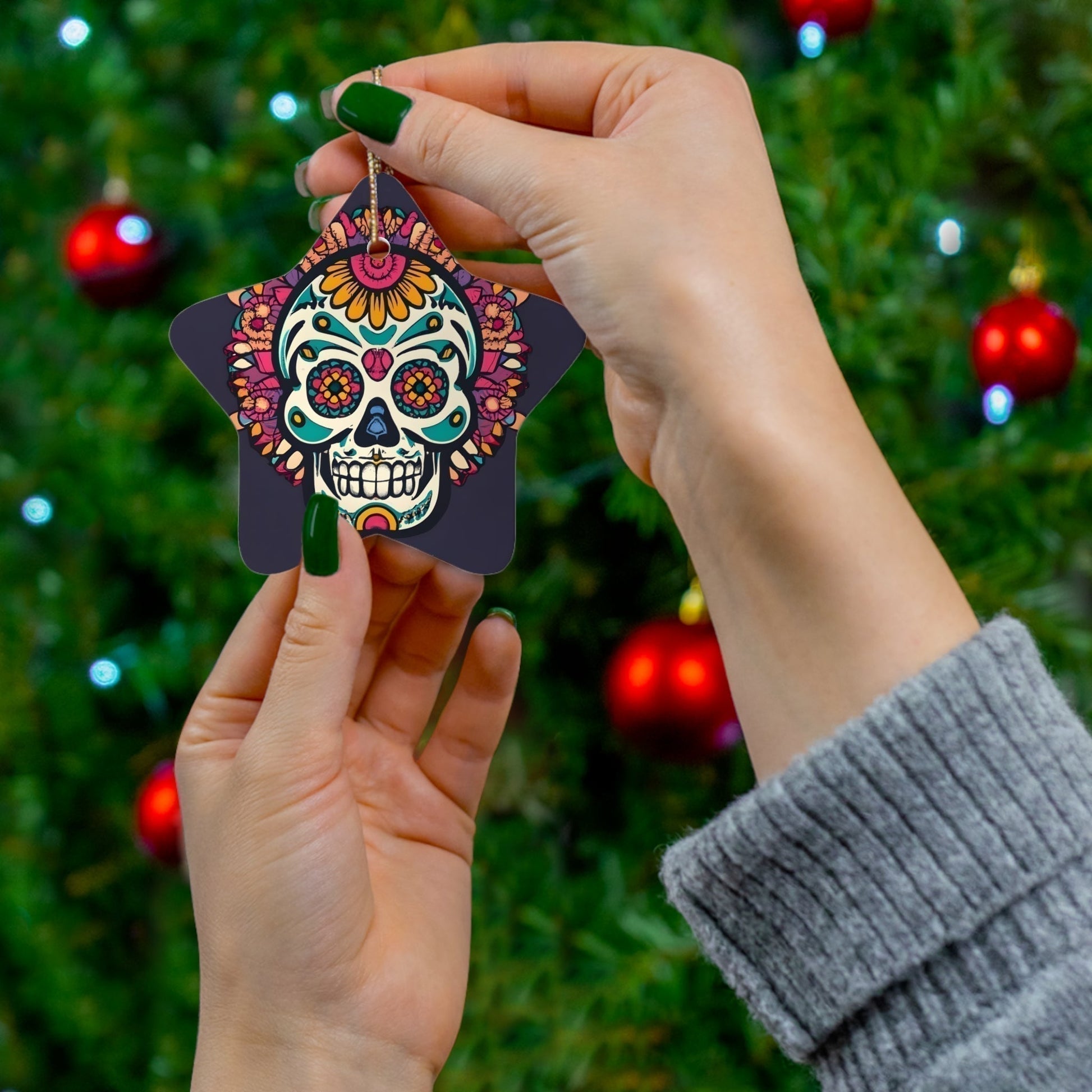 Dark Kult Mal Muerto Ceramic Ornament, 4 Shapes Verdine Daniels