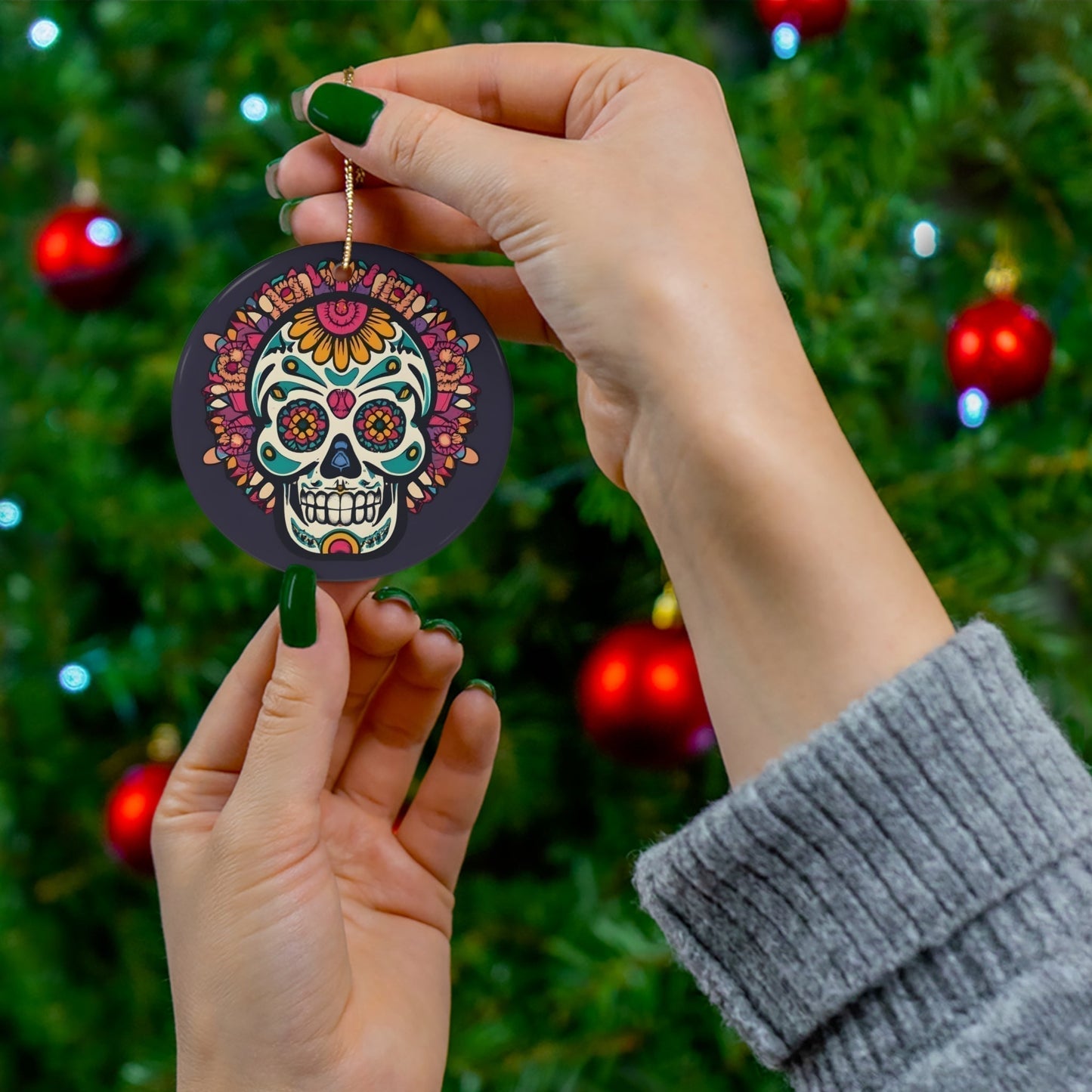 Dark Kult Mal Muerto Ceramic Ornament, 4 Shapes Verdine Daniels