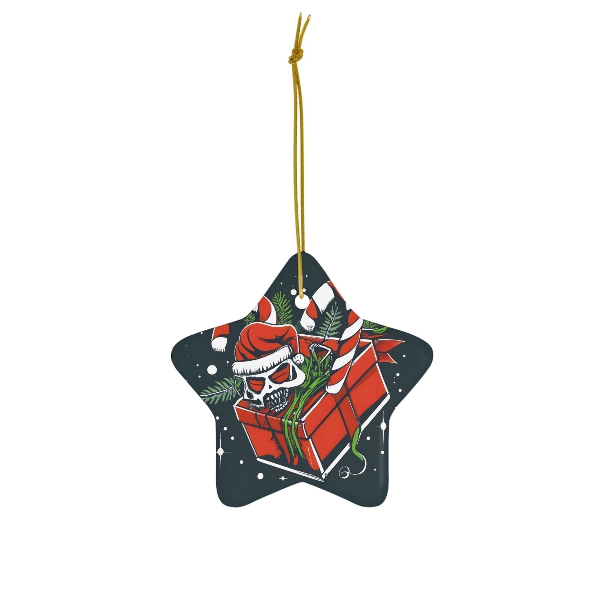 Dark Kult Mimic Christmas Gift Ceramic Ornament, 4 Shapes Verdine Daniels