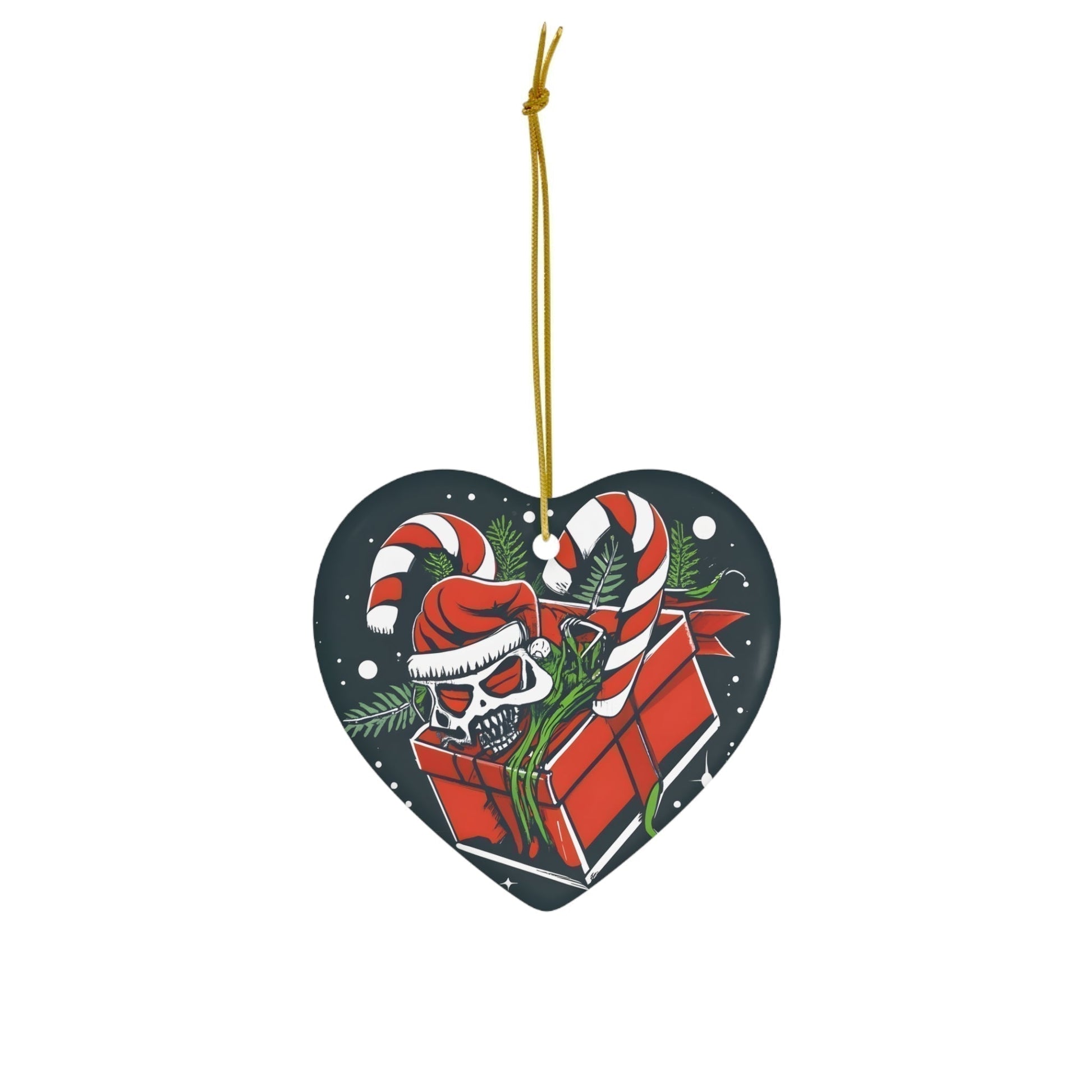 Dark Kult Mimic Christmas Gift Ceramic Ornament, 4 Shapes Verdine Daniels