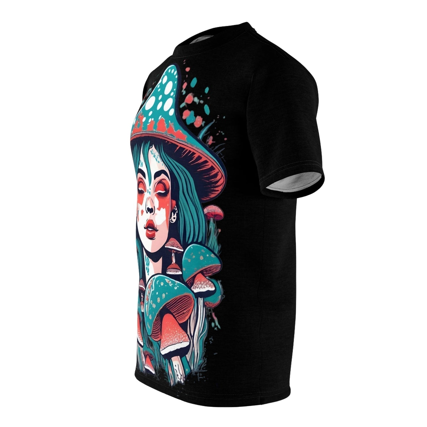 Dark Kult Mushroom Girl Unisex Cut & Sew Tee Verdine Daniels
