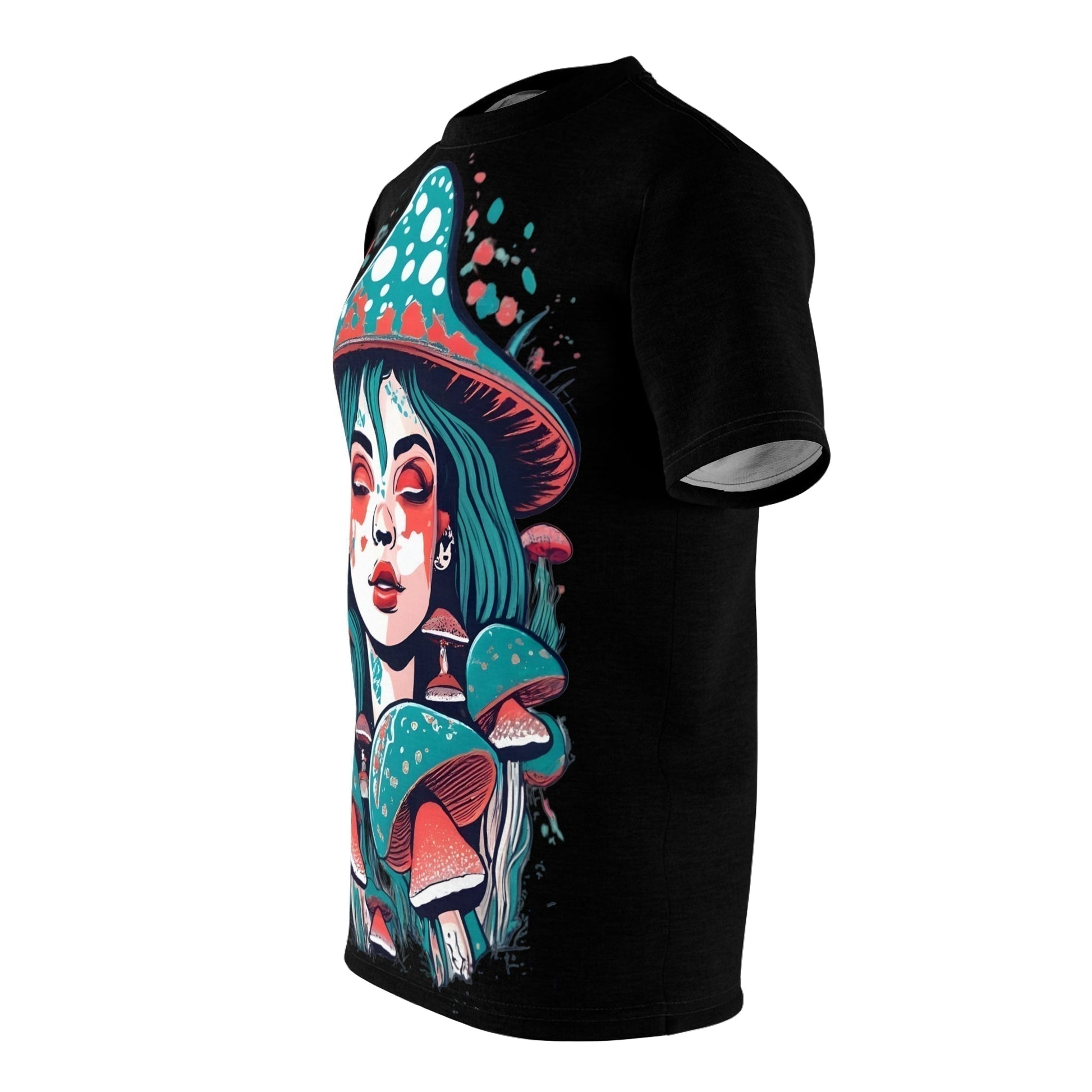 Dark Kult Mushroom Girl Unisex Cut & Sew Tee Verdine Daniels