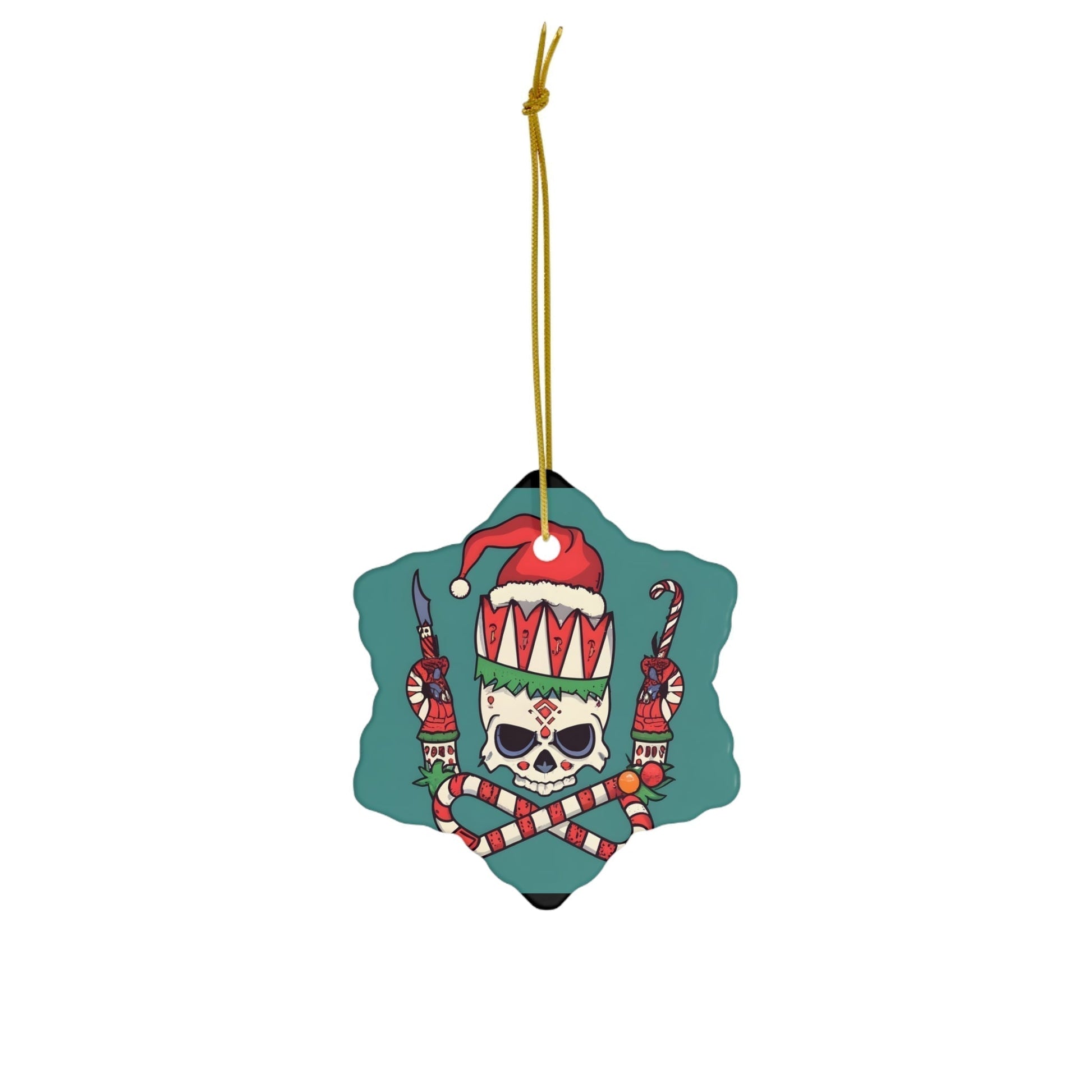 Dark Kult Silent Night Ceramic Ornament, 4 Shapes Verdine Daniels