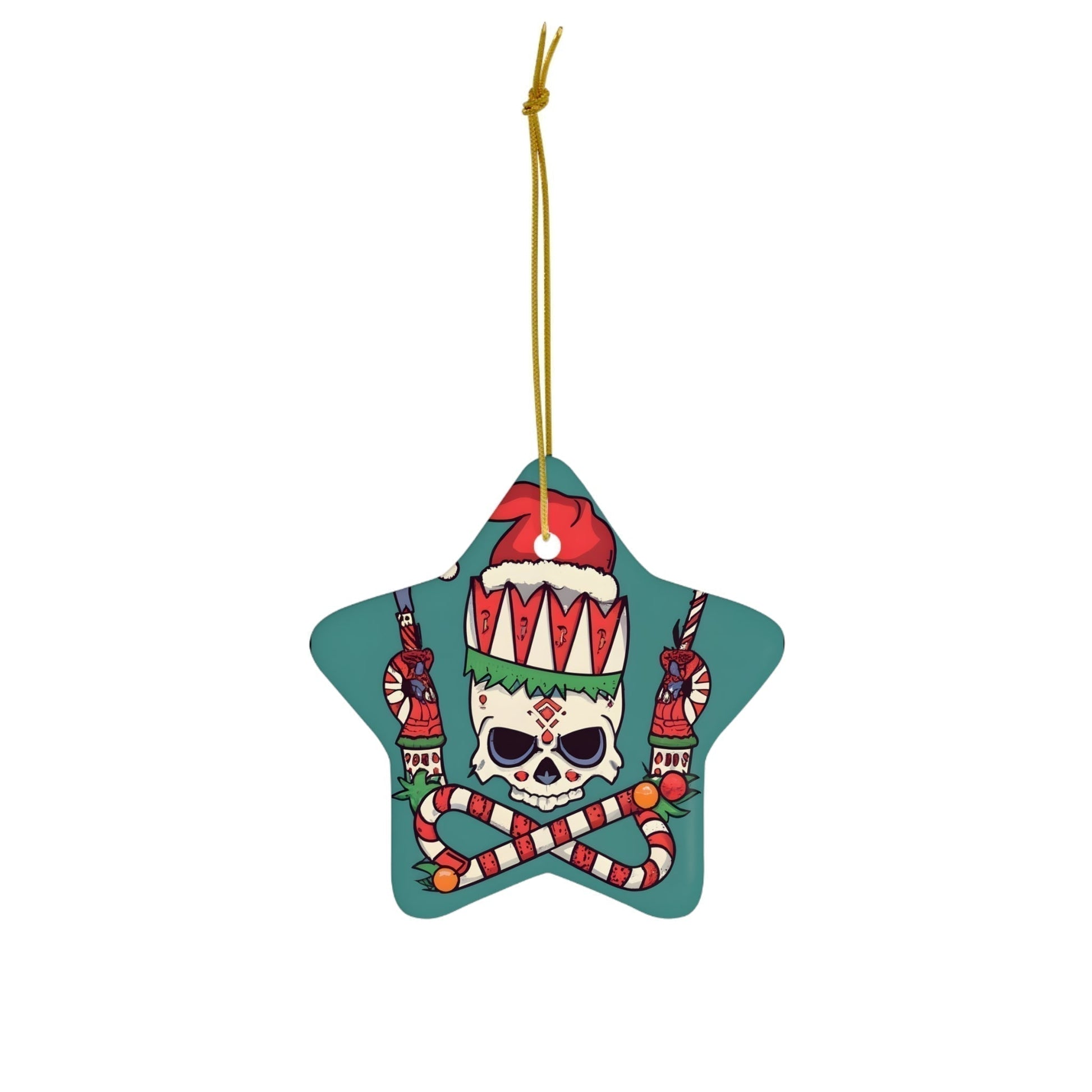 Dark Kult Silent Night Ceramic Ornament, 4 Shapes Verdine Daniels