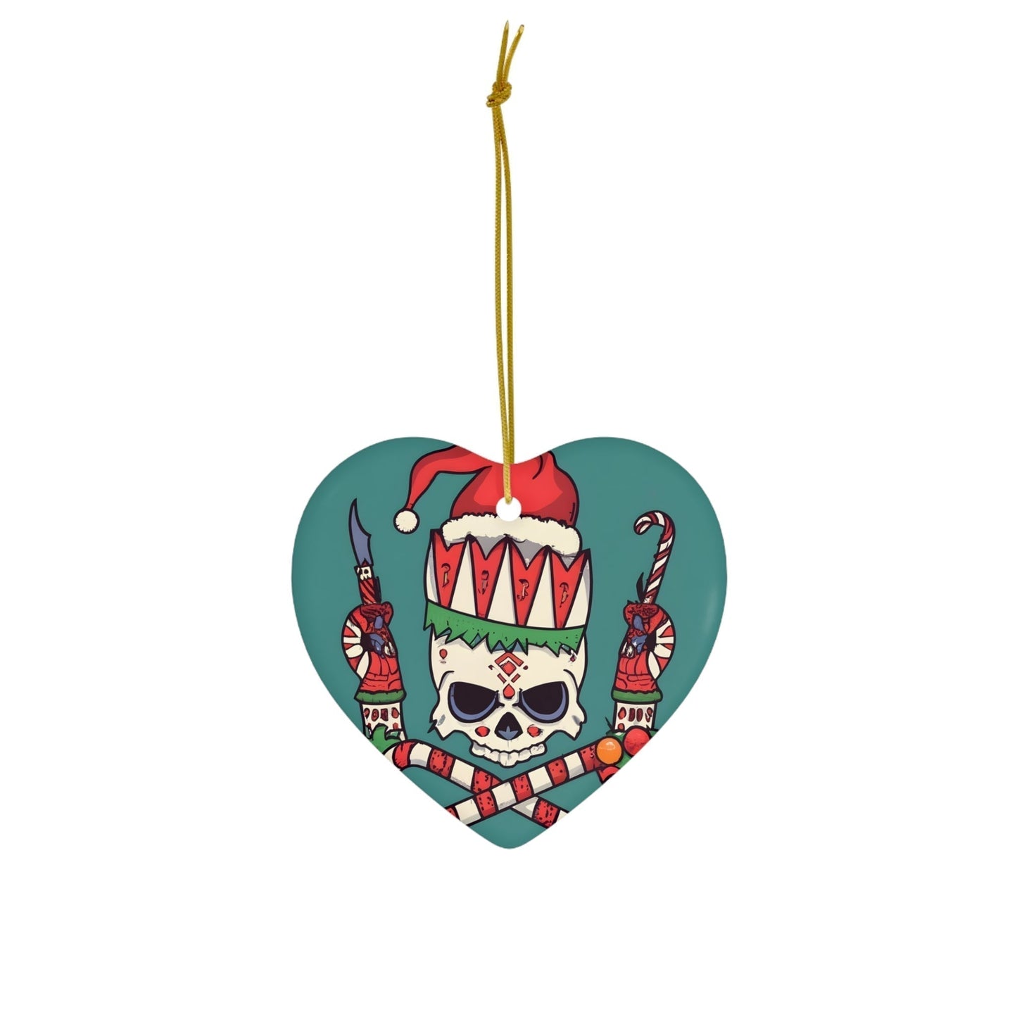 Dark Kult Silent Night Ceramic Ornament, 4 Shapes Verdine Daniels