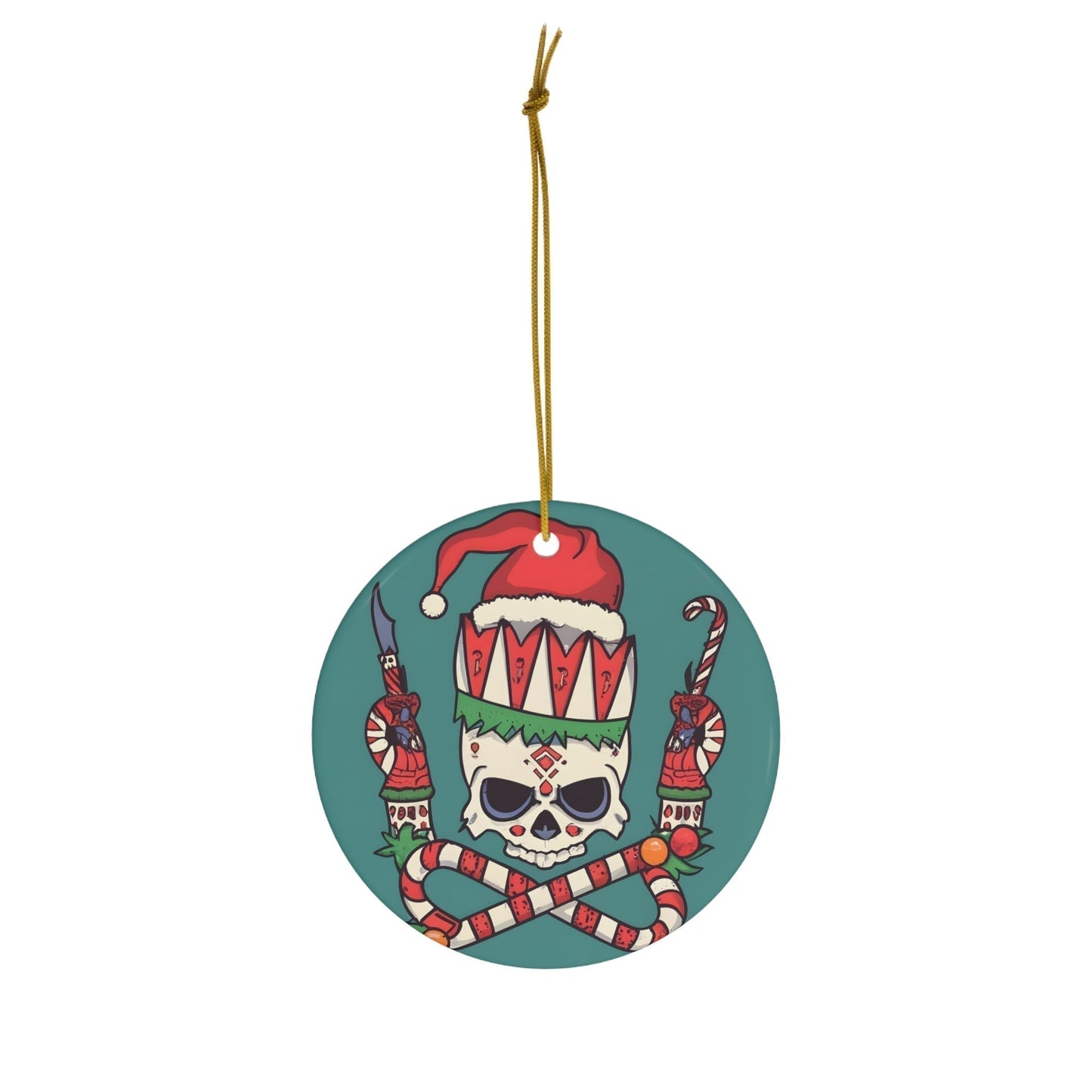 Dark Kult Silent Night Ceramic Ornament, 4 Shapes Verdine Daniels