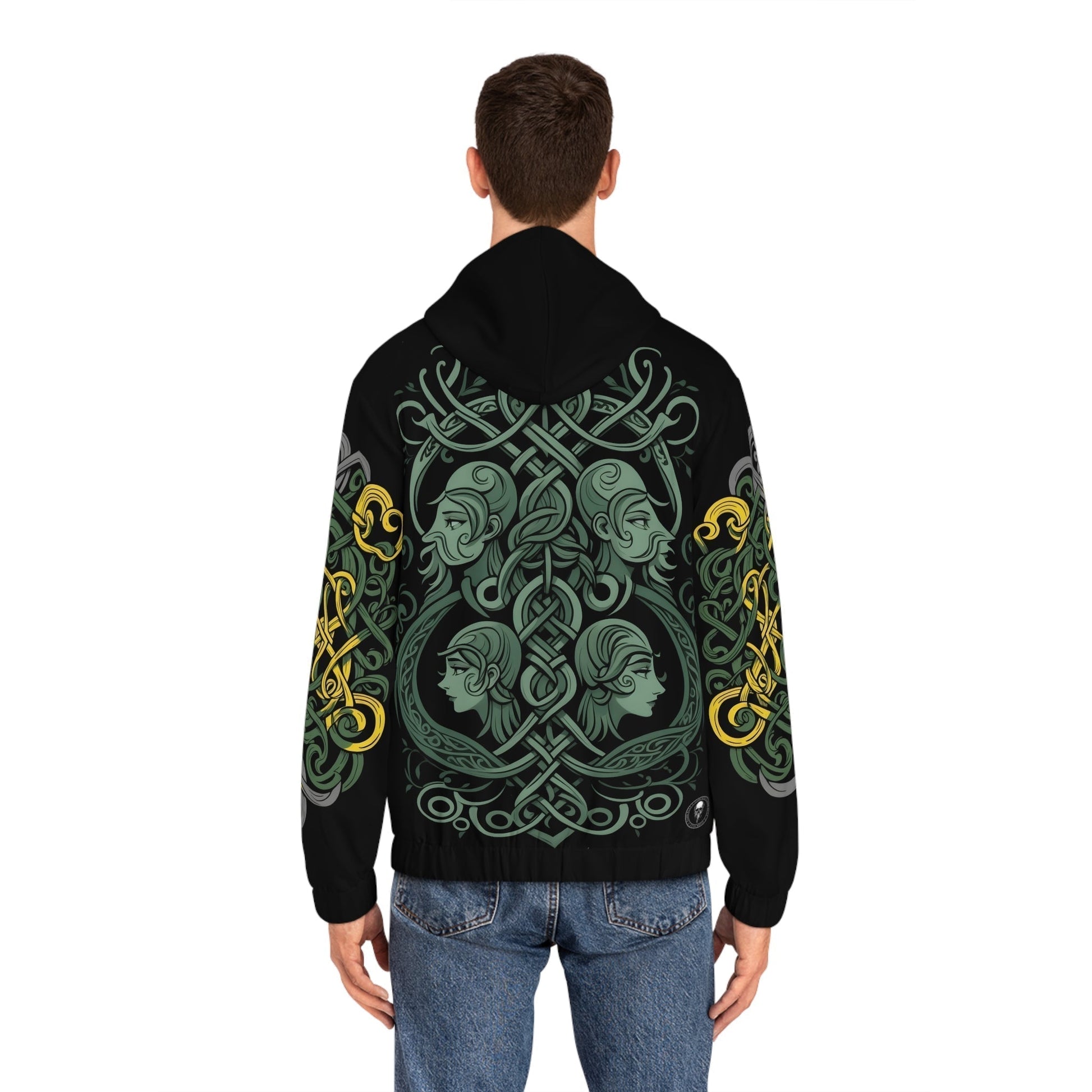 Dark Kult - The Northman Collection - Family - Men's Full-Zip Hoodie (AOP) Verdine Daniels