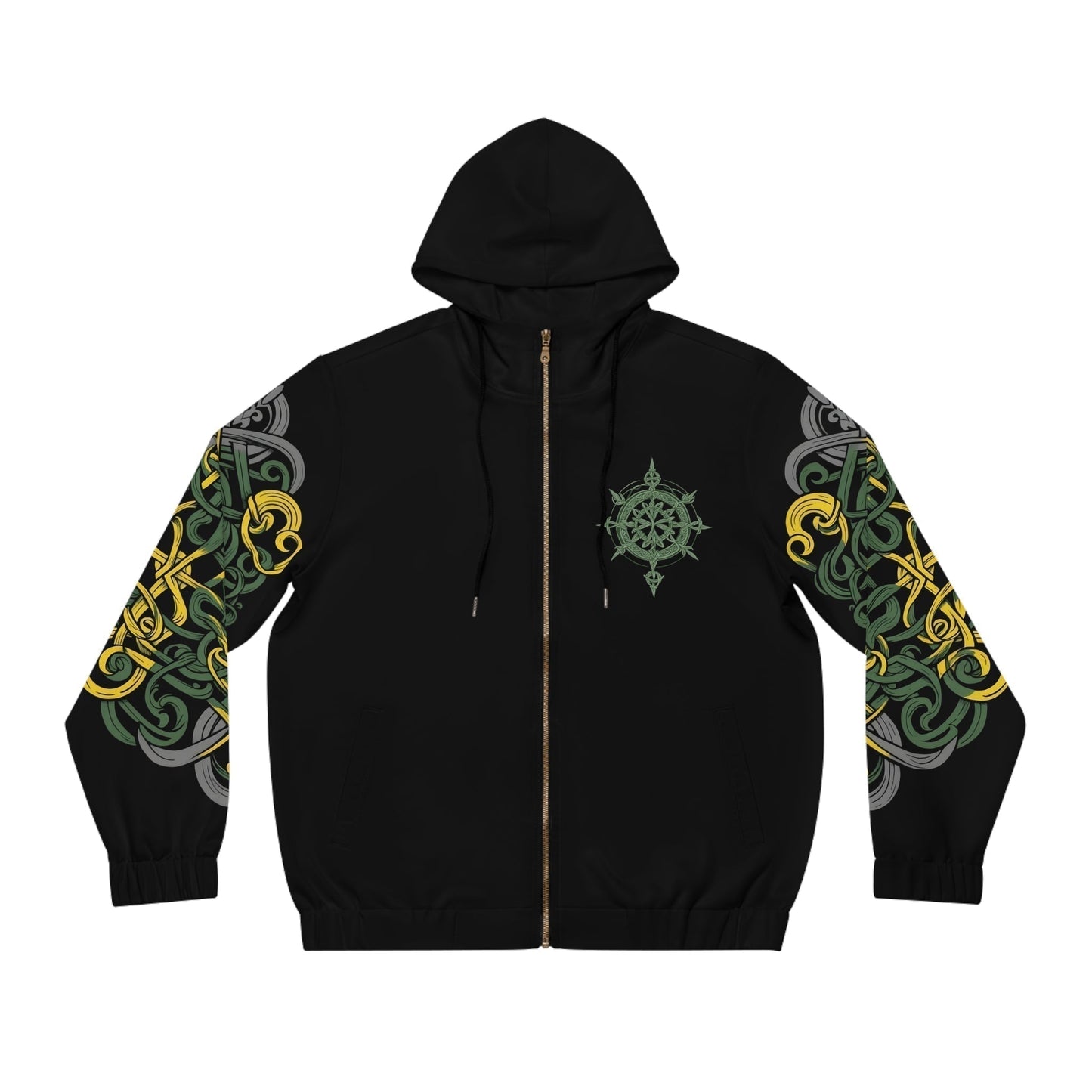 Dark Kult - The Northman Collection - Family - Men's Full-Zip Hoodie (AOP) Verdine Daniels
