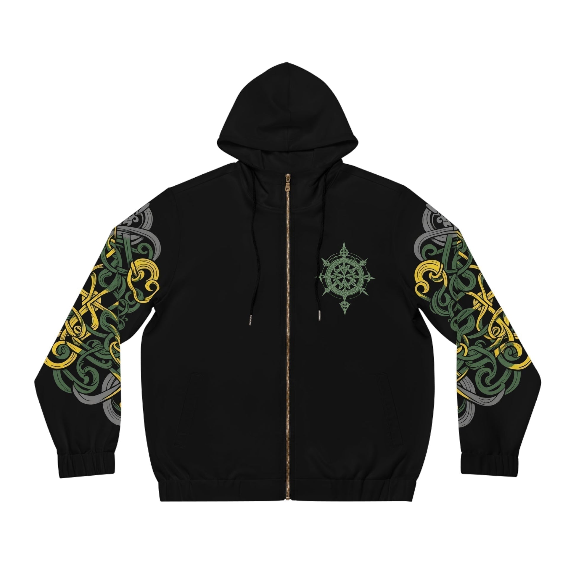 Dark Kult - The Northman Collection - Family - Men's Full-Zip Hoodie (AOP) Verdine Daniels