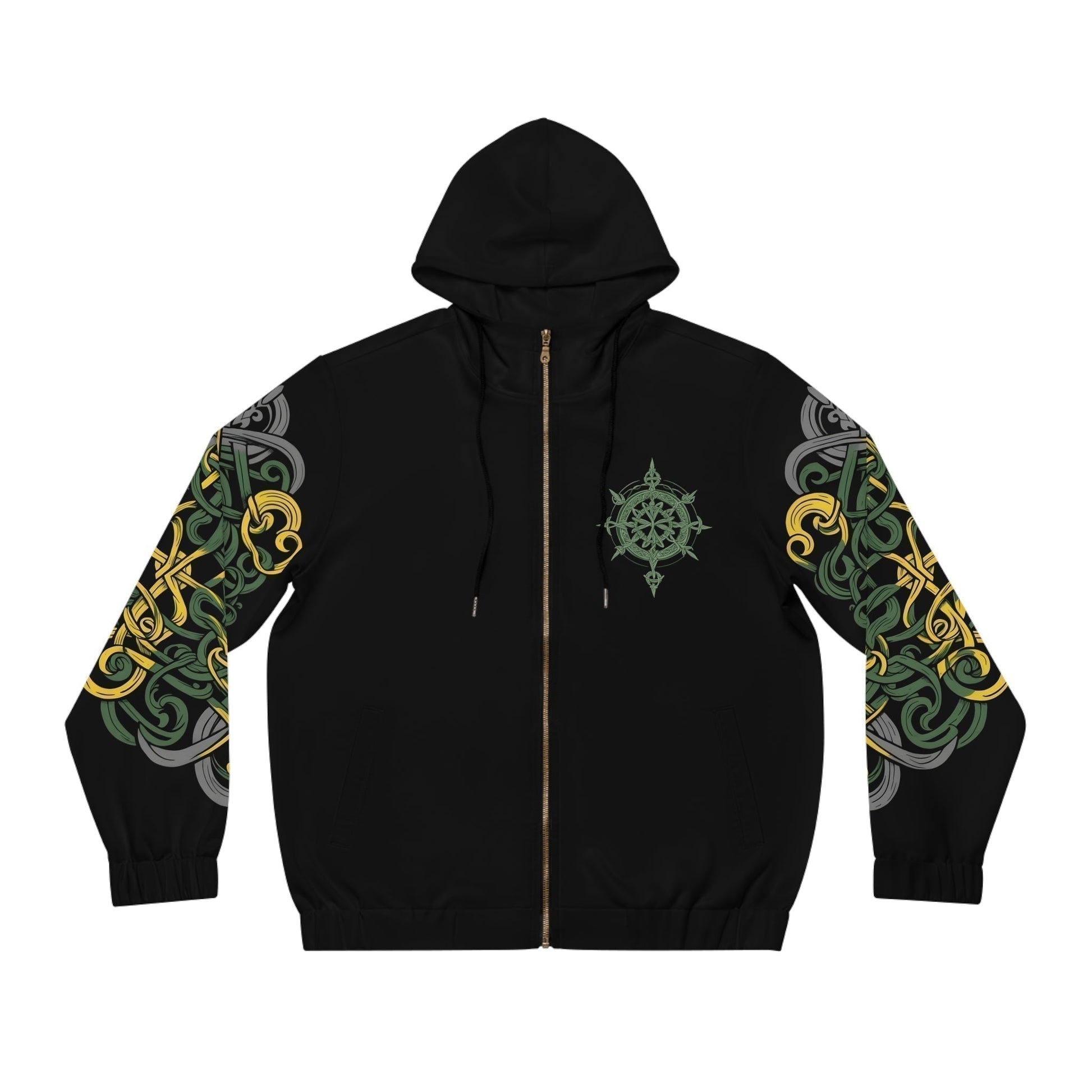 Dark Kult - The Northman Collection - Family - Men's Full-Zip Hoodie (AOP) Verdine Daniels