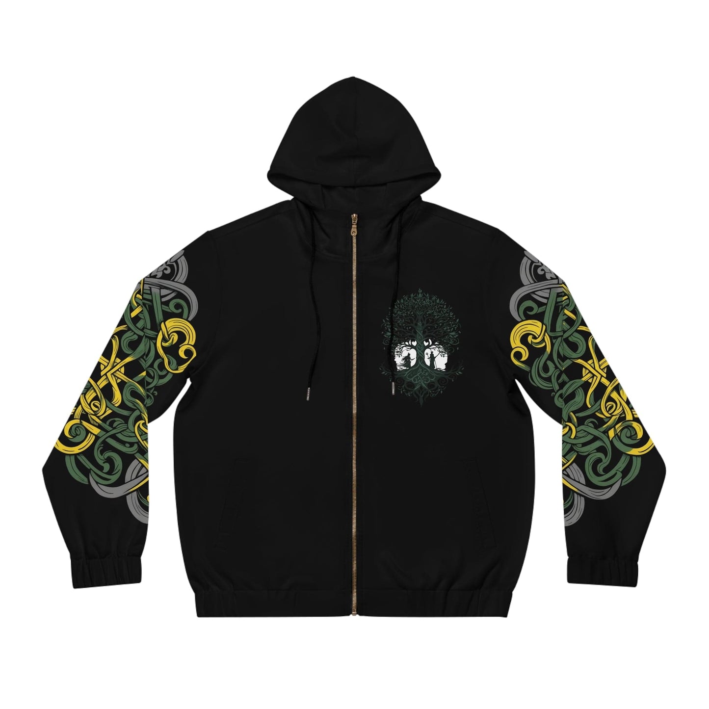 Dark Kult - The Northman Collection - Fenrir - Men's Full-Zip Hoodie (AOP) Verdine Daniels