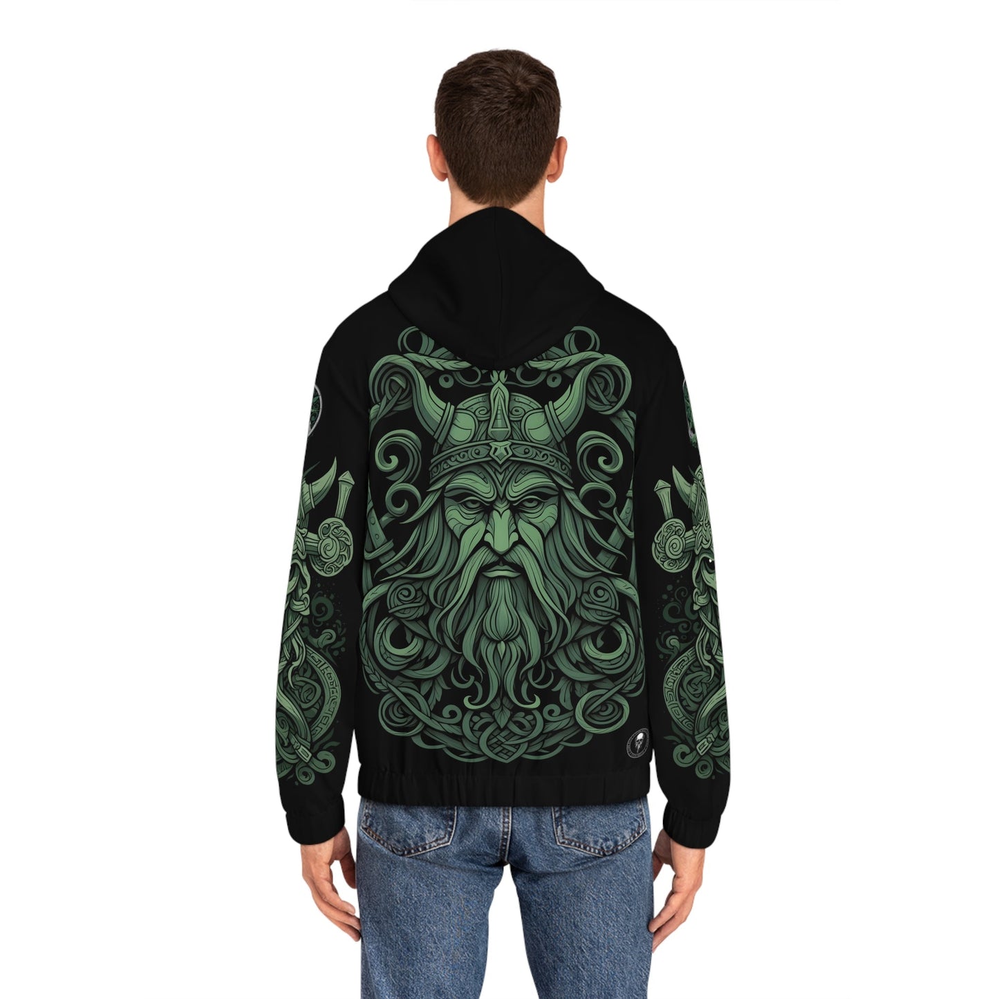 Dark Kult - The Northman Collection - Thor - Men's Full-Zip Hoodie (AOP) Verdine Daniels