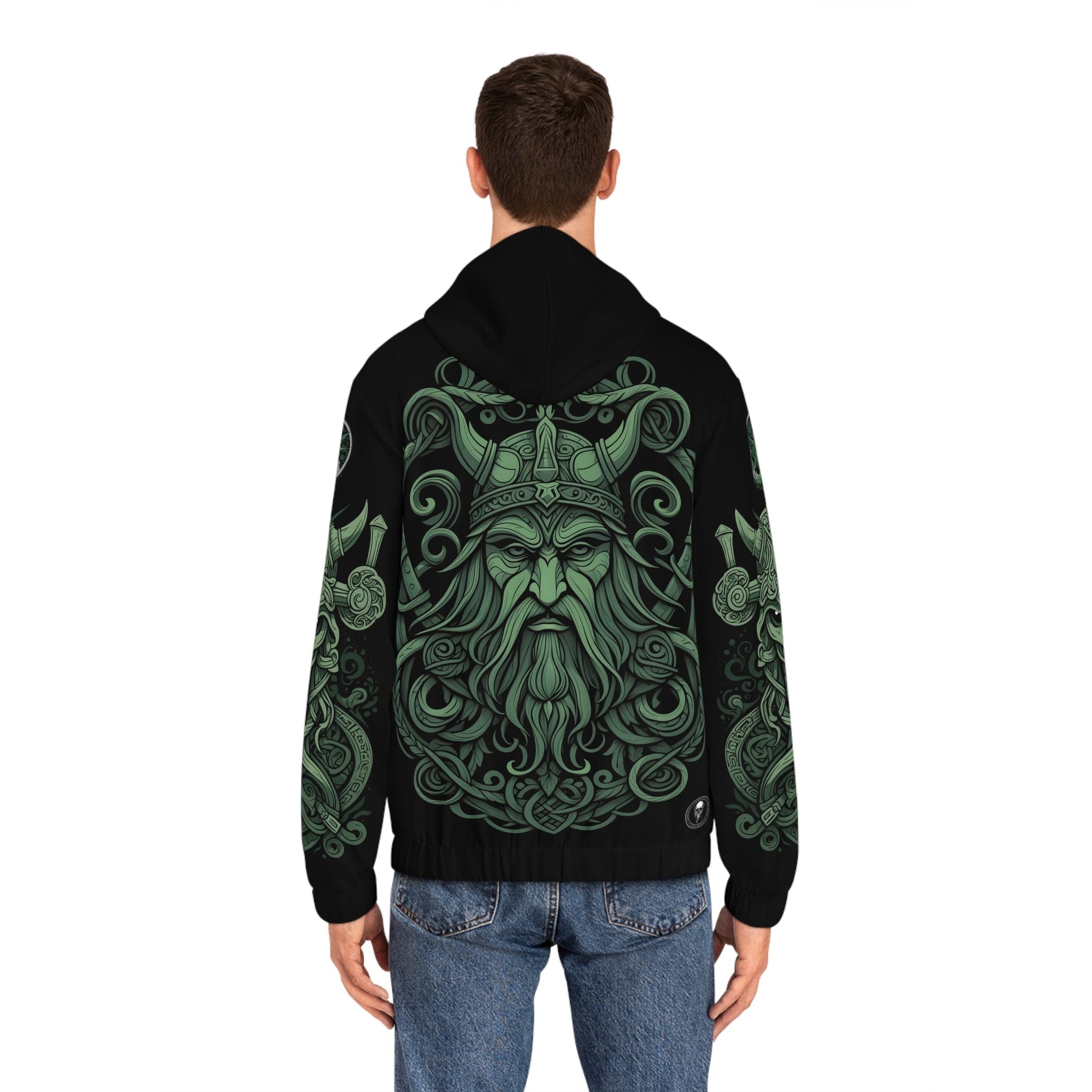 Dark Kult - The Northman Collection - Thor - Men's Full-Zip Hoodie (AOP) Verdine Daniels
