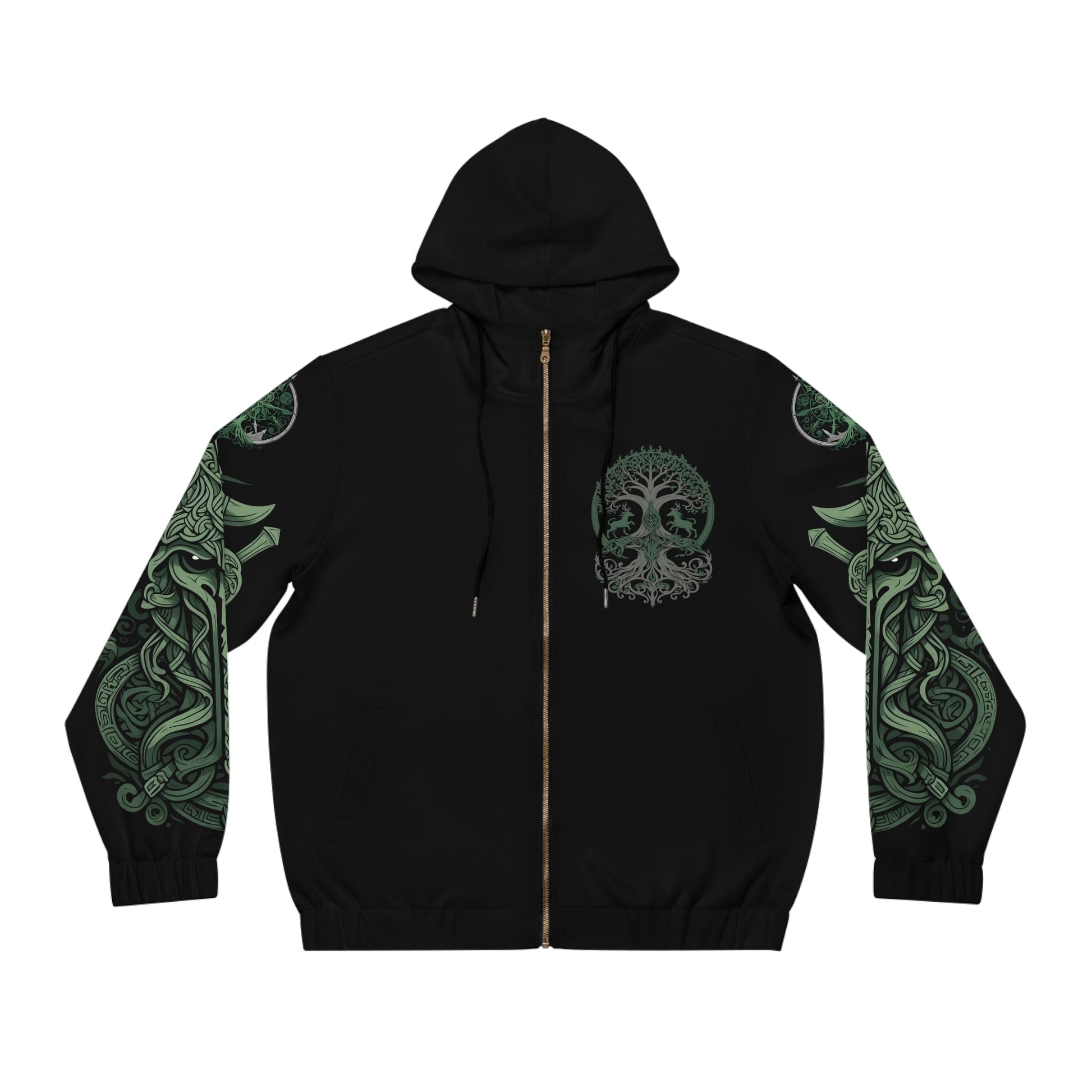 Dark Kult - The Northman Collection - Thor - Men's Full-Zip Hoodie (AOP) Verdine Daniels