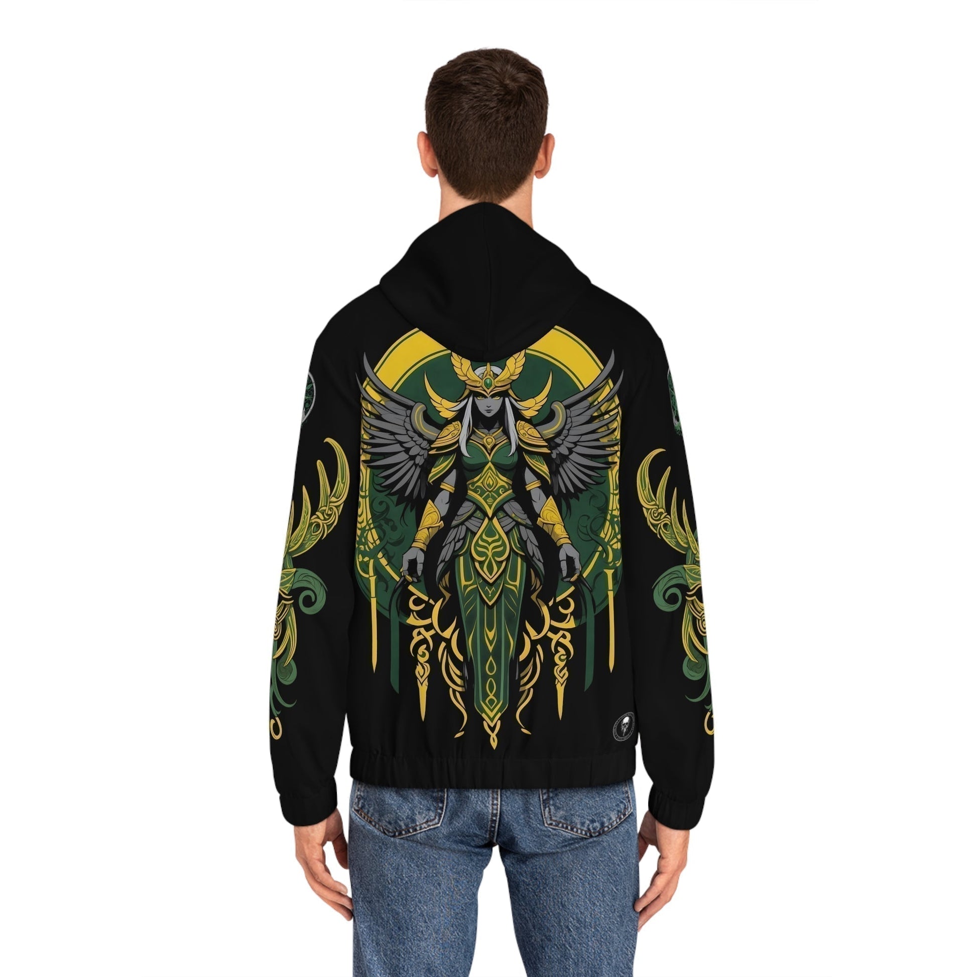 Dark Kult - The Northman Collection - Valkyrie - Men's Full-Zip Hoodie (AOP) Verdine Daniels