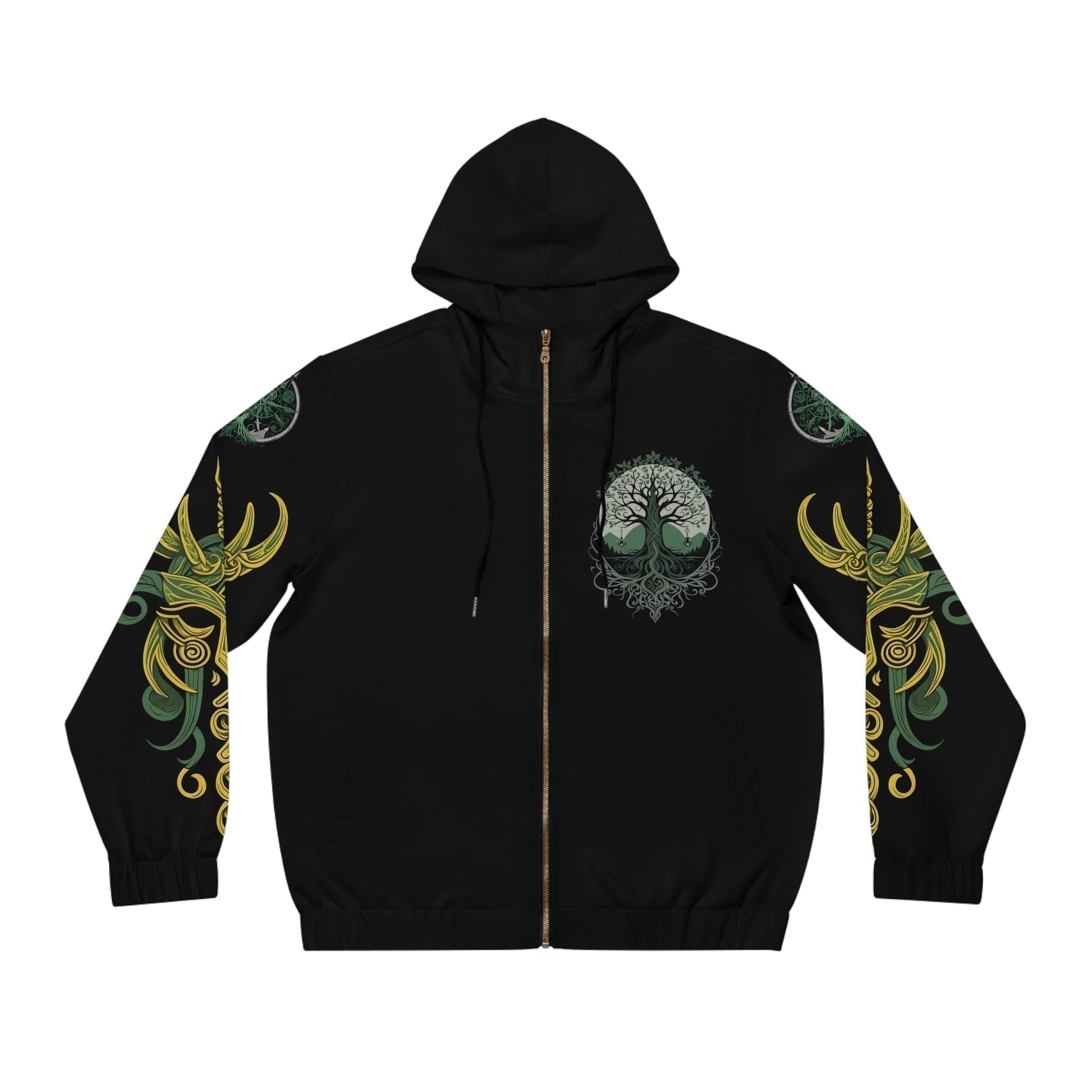Dark Kult - The Northman Collection - Valkyrie - Men's Full-Zip Hoodie (AOP) Verdine Daniels