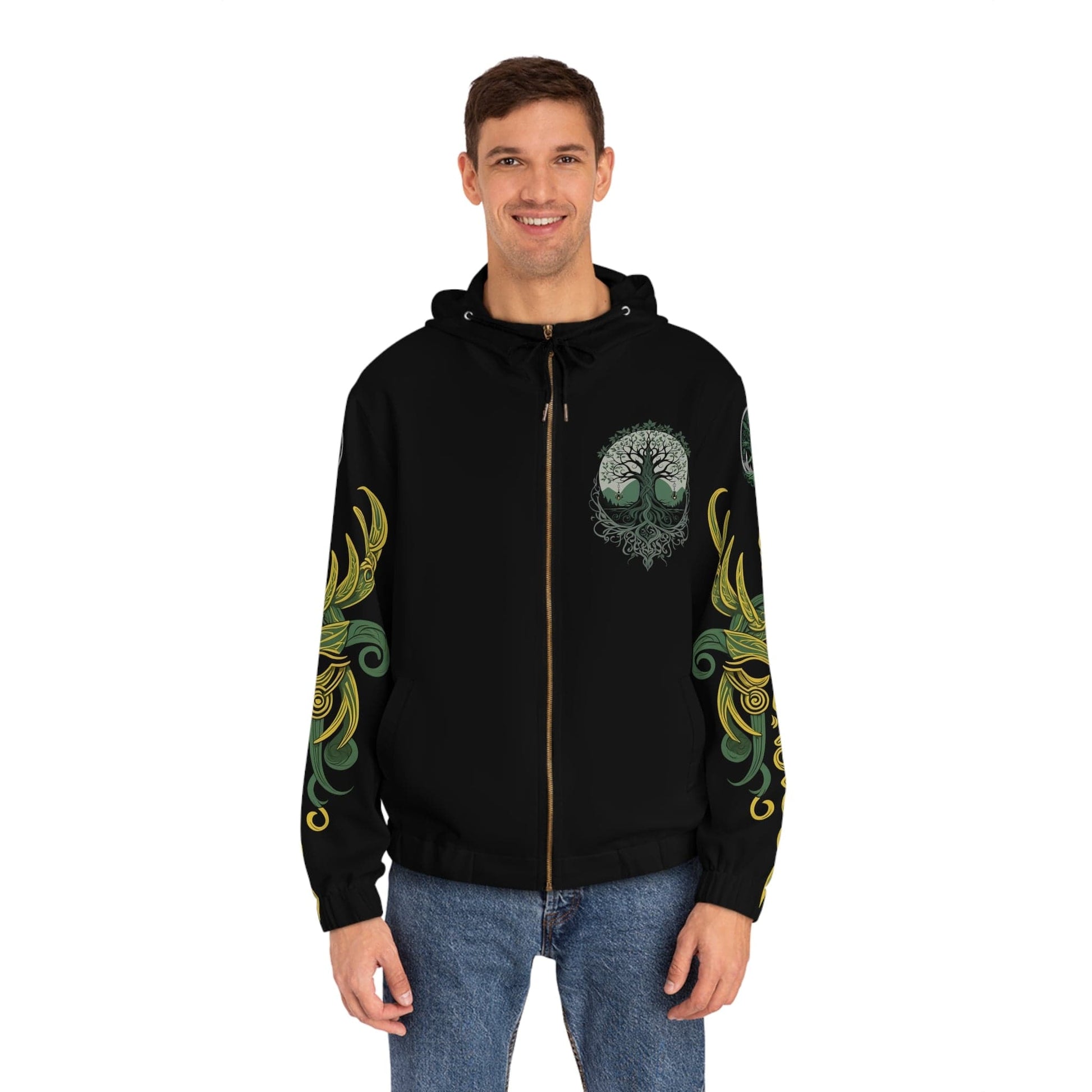 Dark Kult - The Northman Collection - Valkyrie - Men's Full-Zip Hoodie (AOP) Verdine Daniels
