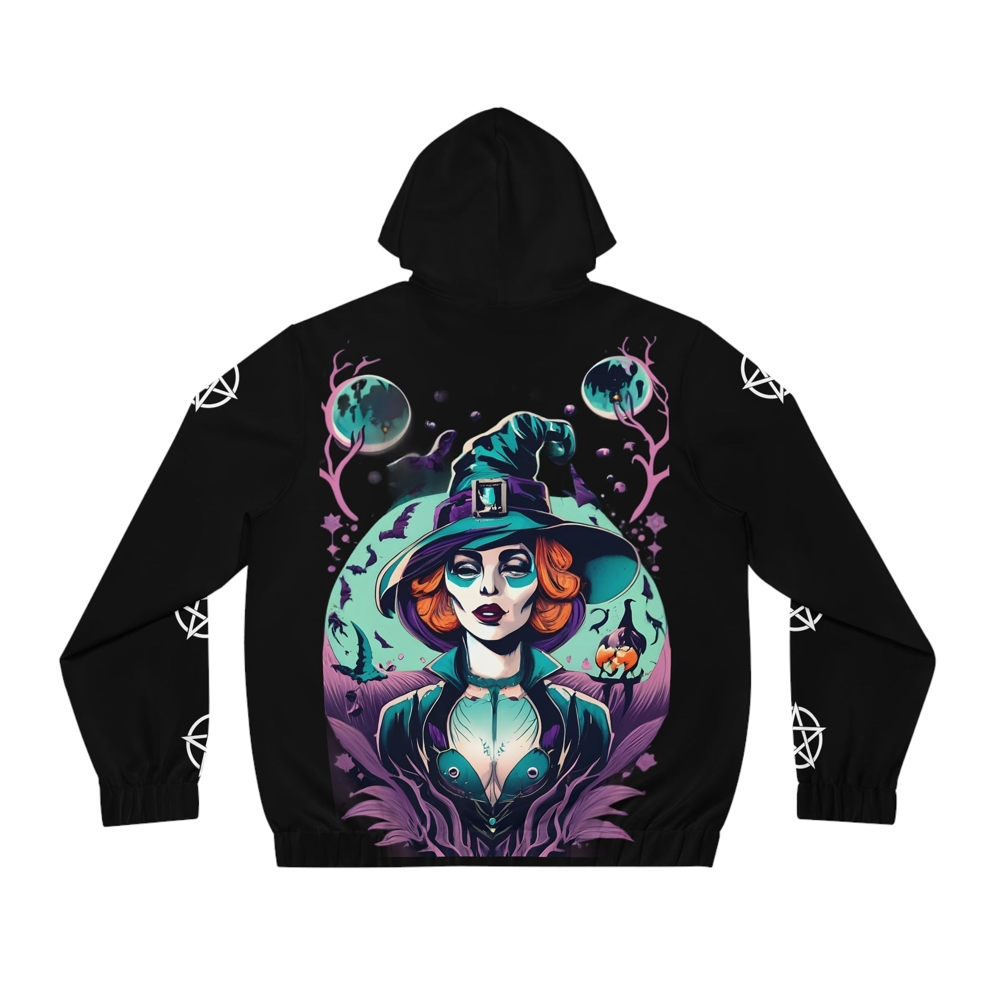 Dark Kult Witch Men's Full-Zip Hoodie (AOP) Verdine Daniels