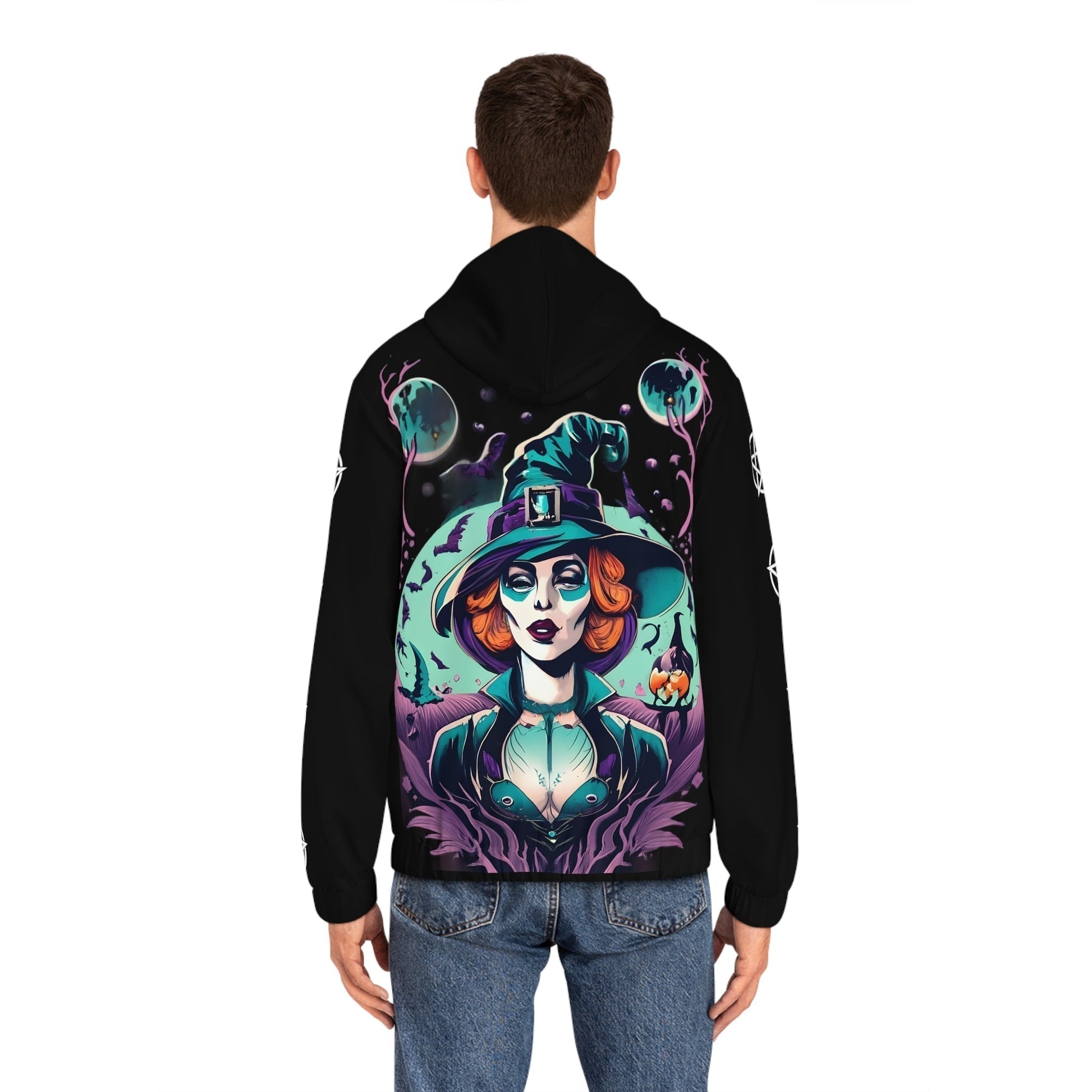 Dark Kult Witch Men's Full-Zip Hoodie (AOP) Verdine Daniels
