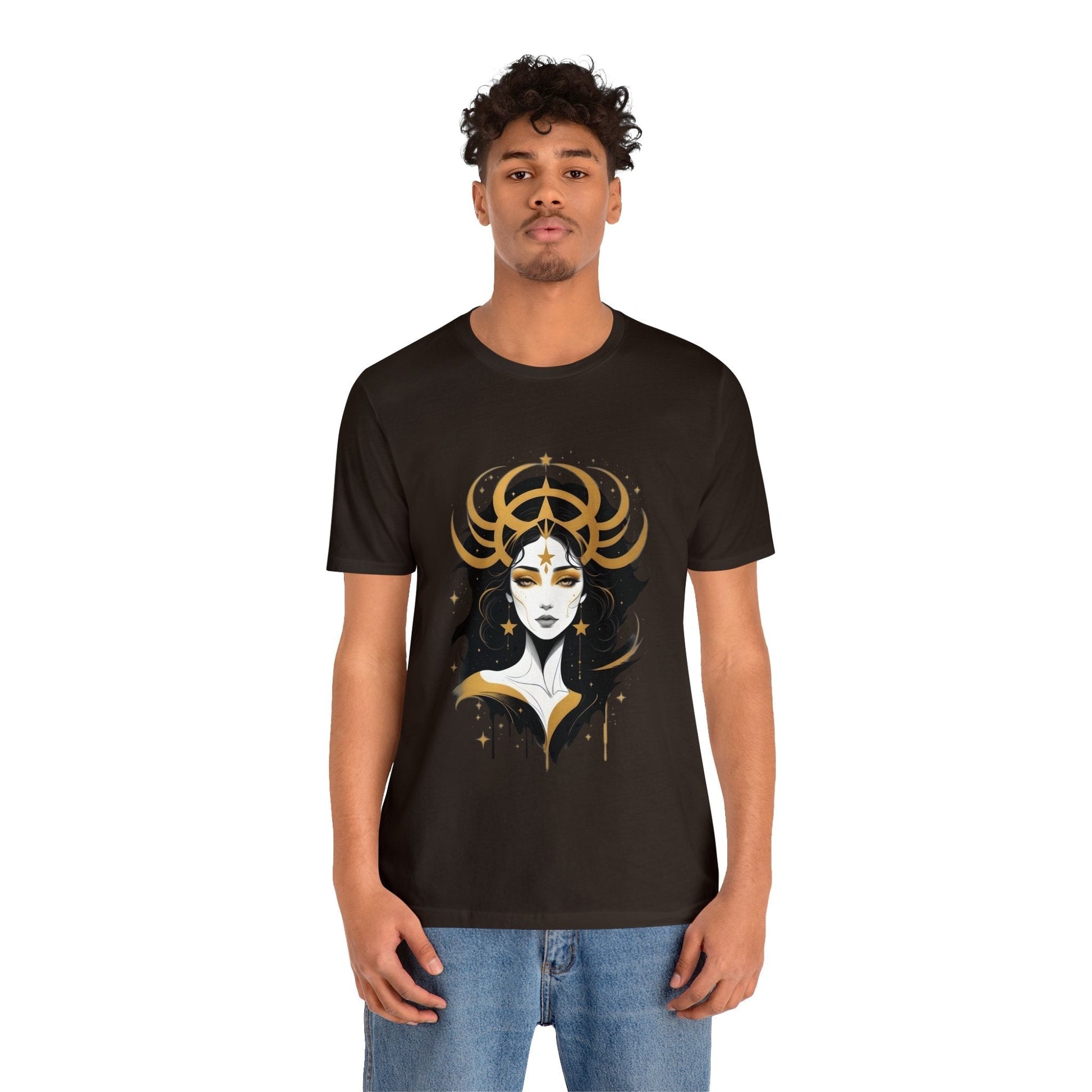 Dark Kult - Zodiac Collection - Virgo - Unisex Jersey Short Sleeve Tee Verdine Daniels