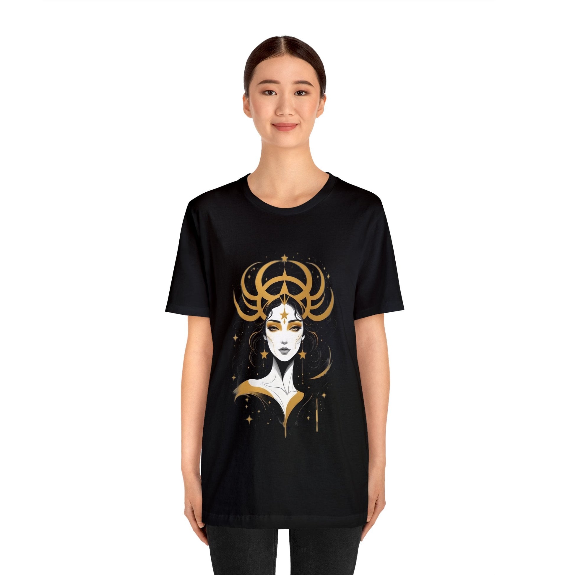 Dark Kult - Zodiac Collection - Virgo - Unisex Jersey Short Sleeve Tee Verdine Daniels
