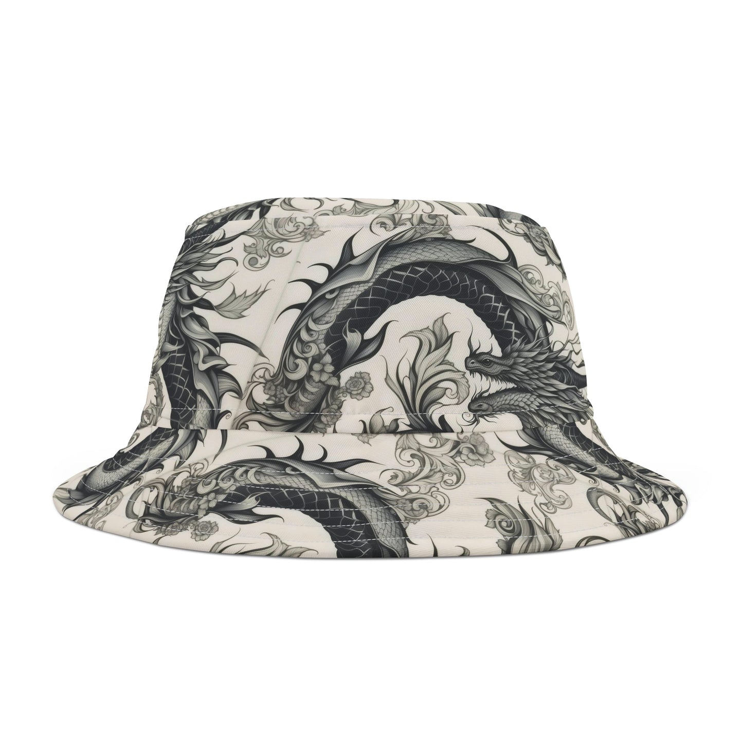 Dragon Black and White Bucket Hat Verdine Daniels