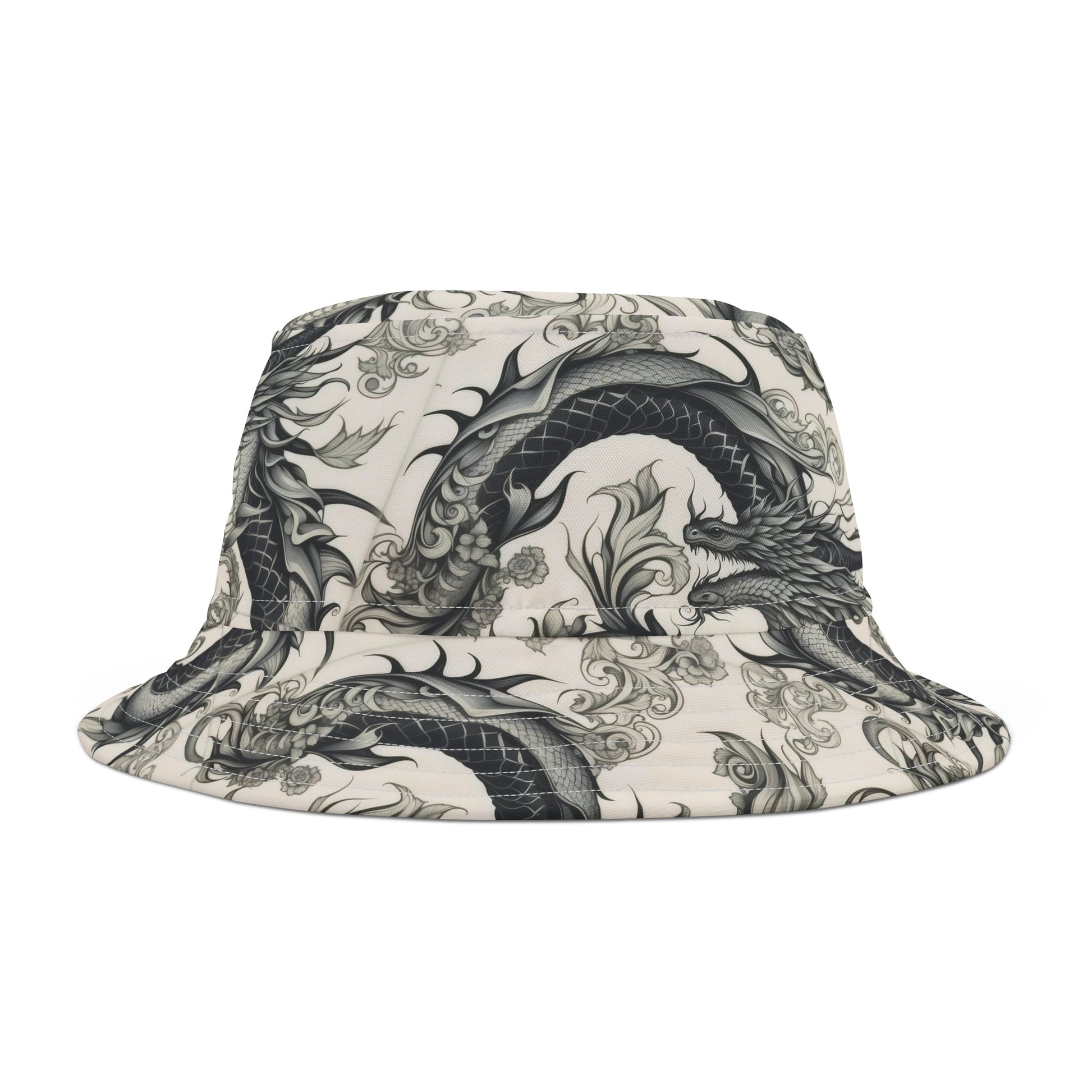 Dragon Black and White Bucket Hat Verdine Daniels
