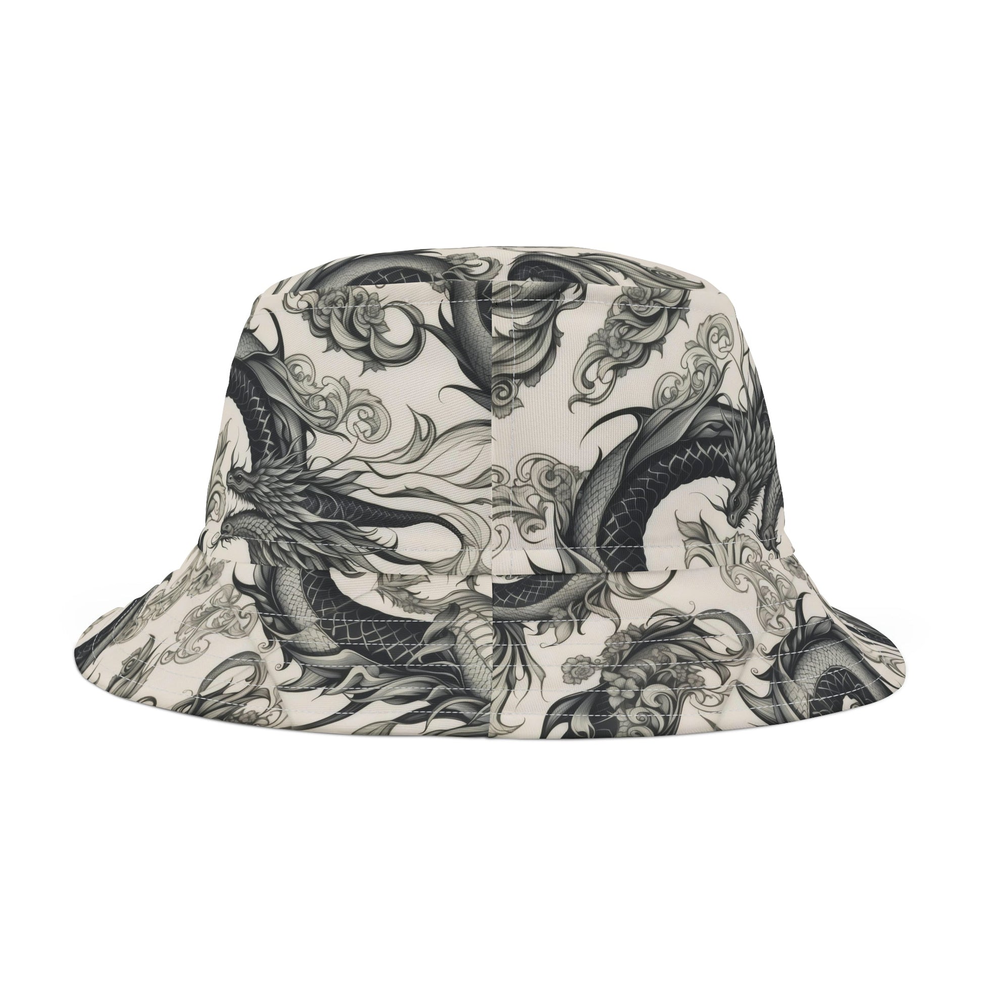 Dragon Black and White Bucket Hat Verdine Daniels