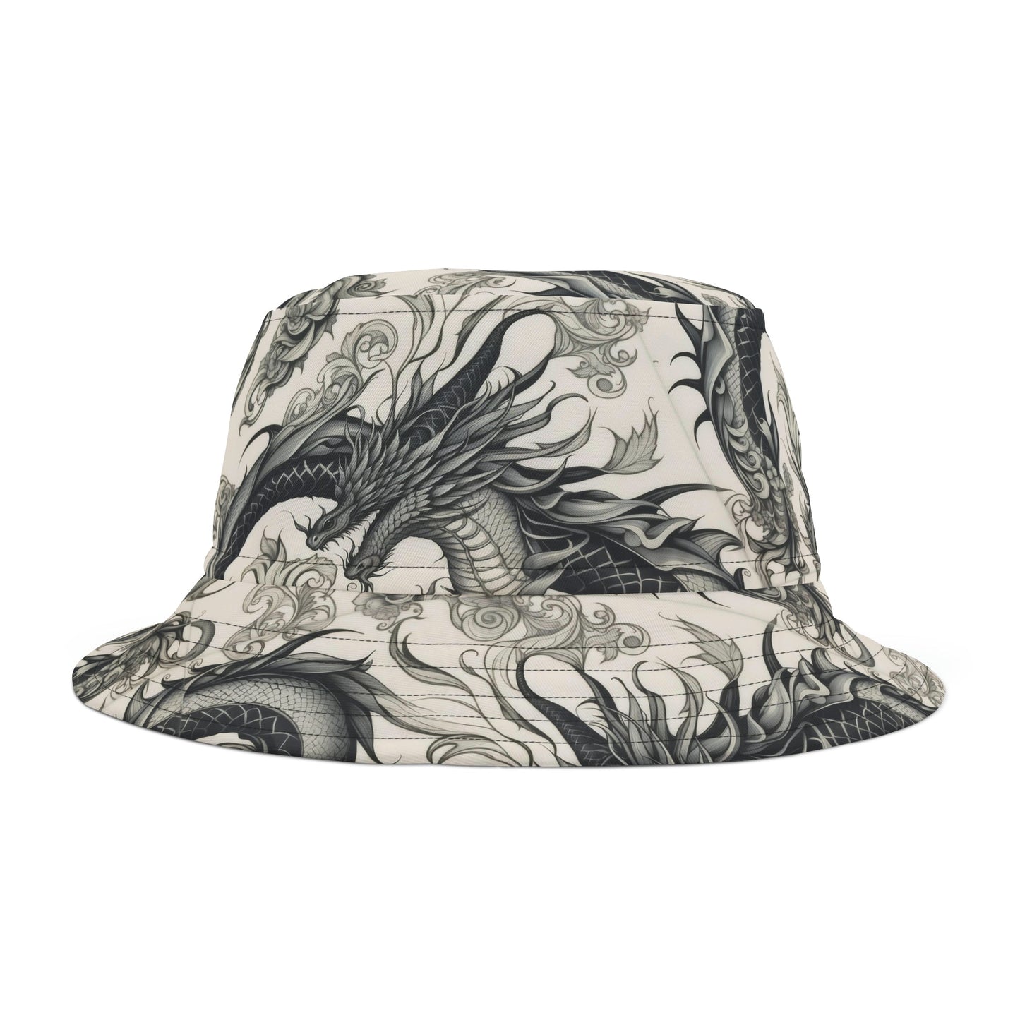 Dragon Black and White Bucket Hat Verdine Daniels