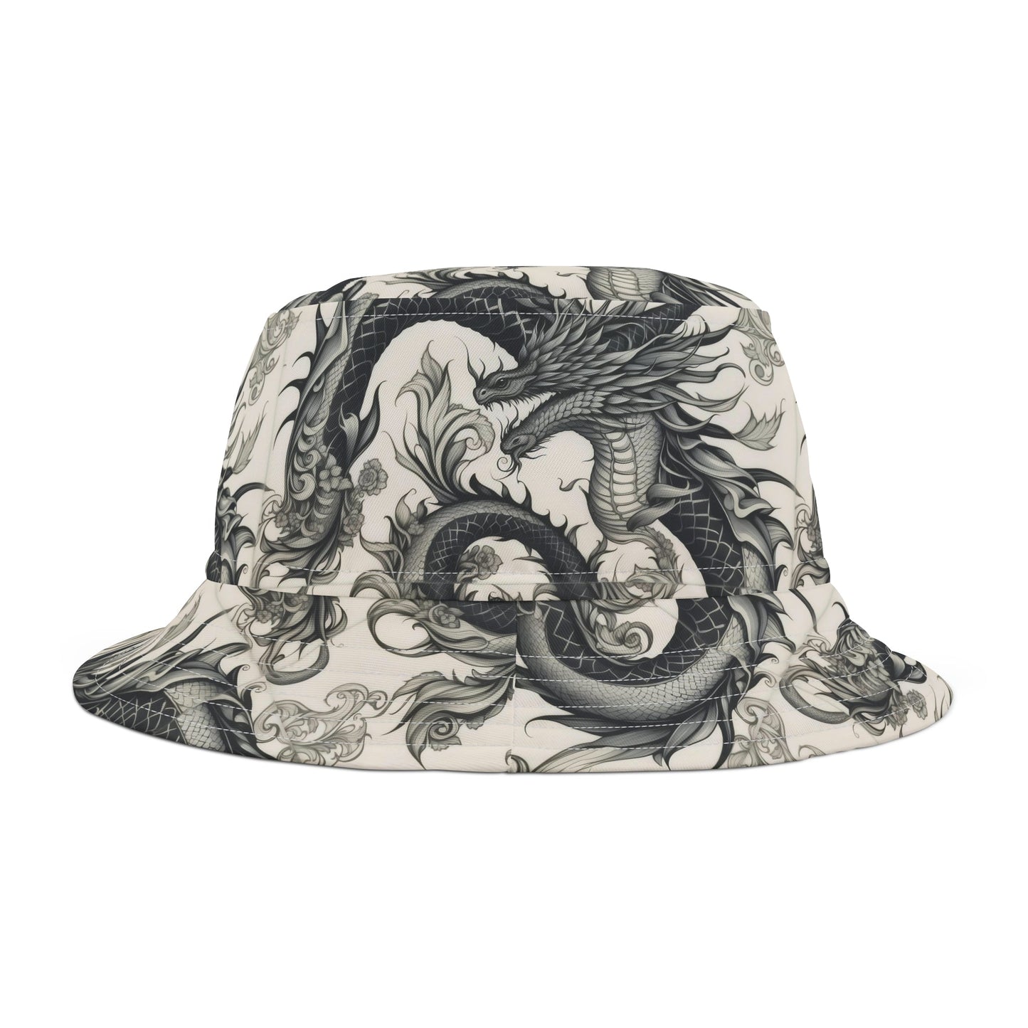 Dragon Black and White Bucket Hat Verdine Daniels