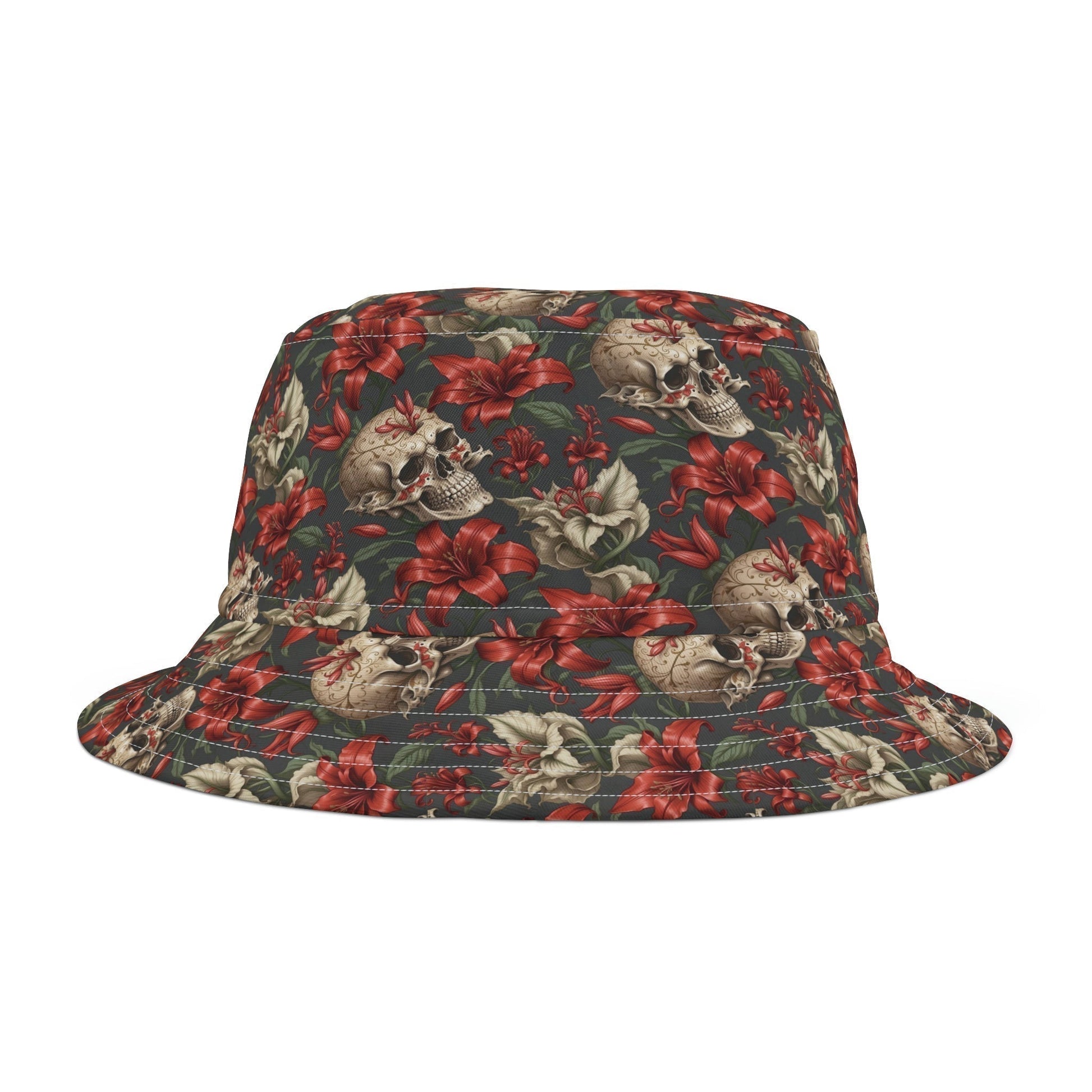Skulls and Lillies Bucket Hat Verdine Daniels